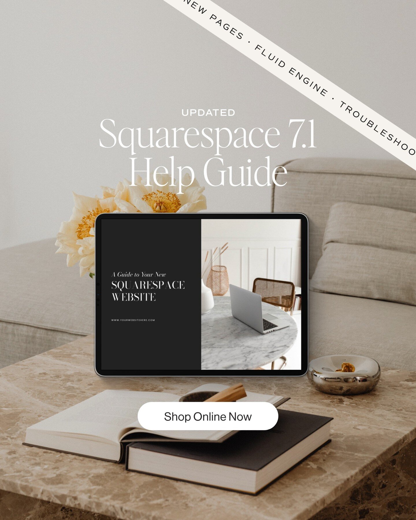 PSSST...We updated our much loved Squarespace Help Guide! Available as both a Canva doc and Indesign template, our help guide still contains all the helpful pages on basic editing of @squarespace (no lorem ipsum either!) with a few key updates:

&bul