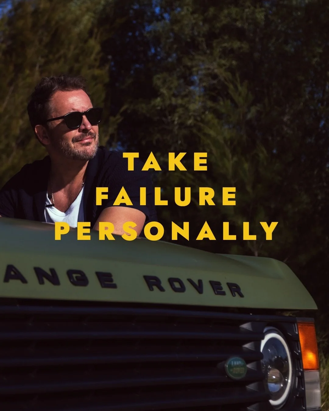 Take Failure Personally

Everyone tells you not to and that&rsquo;s how you keep failing.

For most of human history, failure wasn&rsquo;t a setback &mdash; it was a threat to your existence. Fail to find water and food, and you die. Fail to find a m