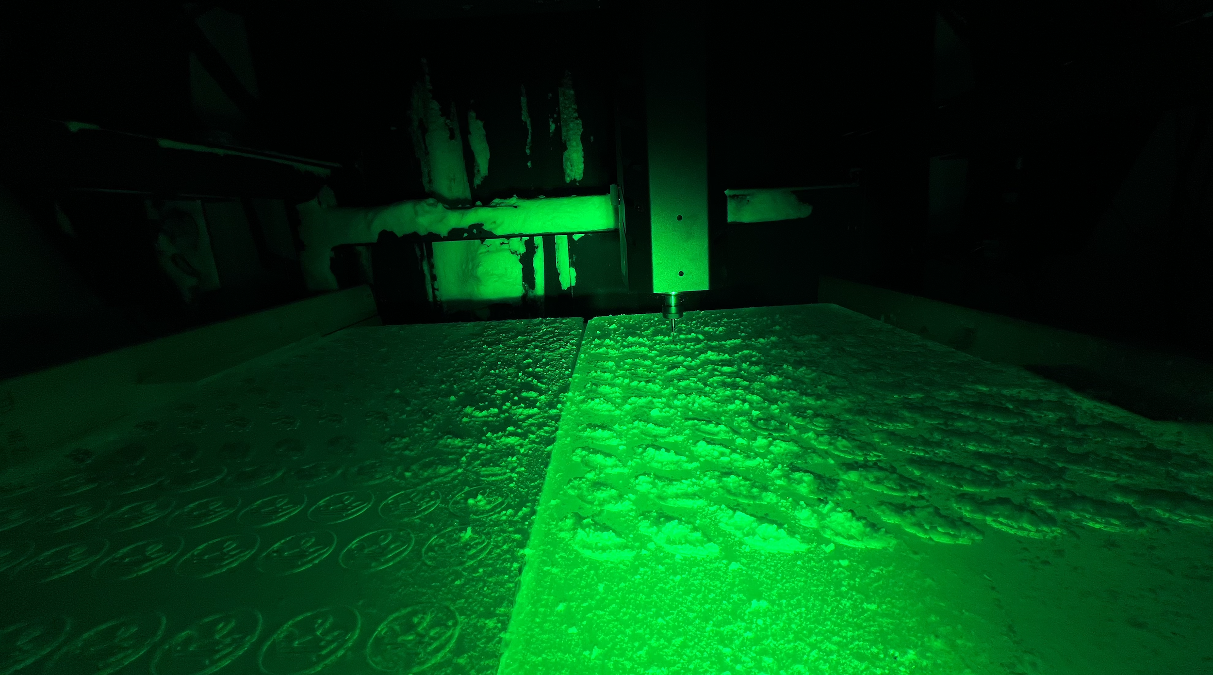 Cocktail Ice Engraving CNC
