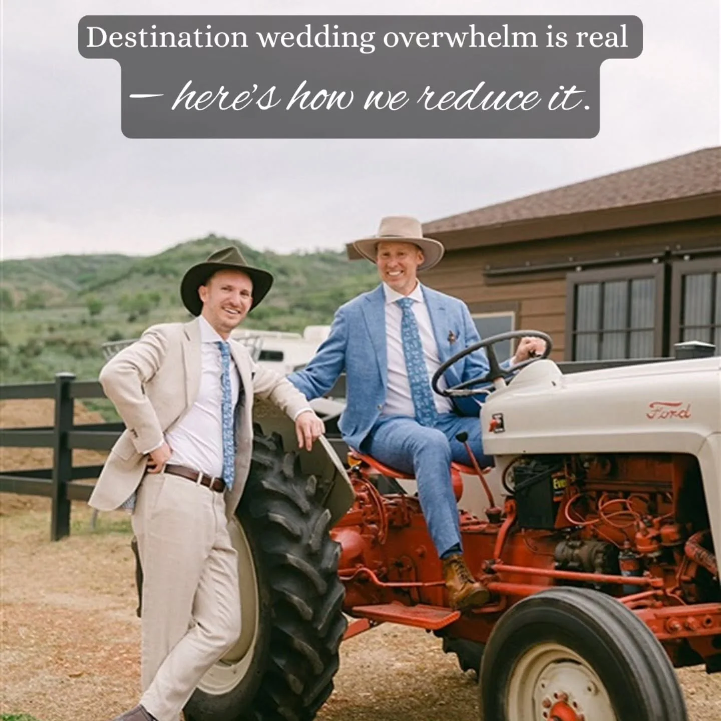 Destination weddings come with big emotions.... and big logistics.

✨️Travel
✨️Vendors
✨️Guest experience
✨️Weather
✨️Timelines

It can be A LOT..... Especially when you are planning from afar!

Our Approach is simple:

✨️We plan early
✨️Learn who yo