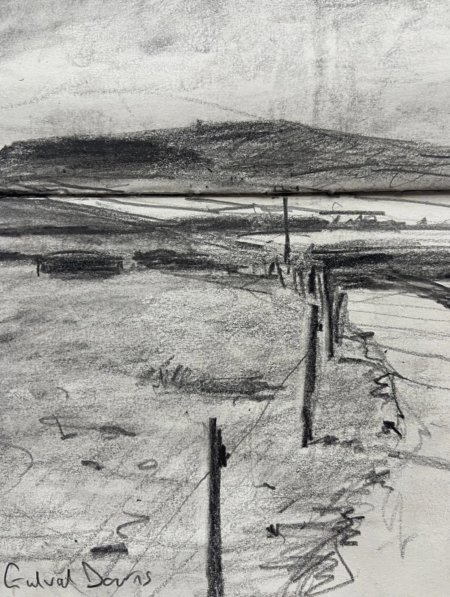 Recent plein air charcoal and graphite sketches. I&rsquo;m doing charcoal drawing demos @pastelsociety.uk exhibition tomorrow (4th February) 11am and 2pm @mallgalleries - call in to say hello if you&rsquo;re in London.
Demonstrations free with galler