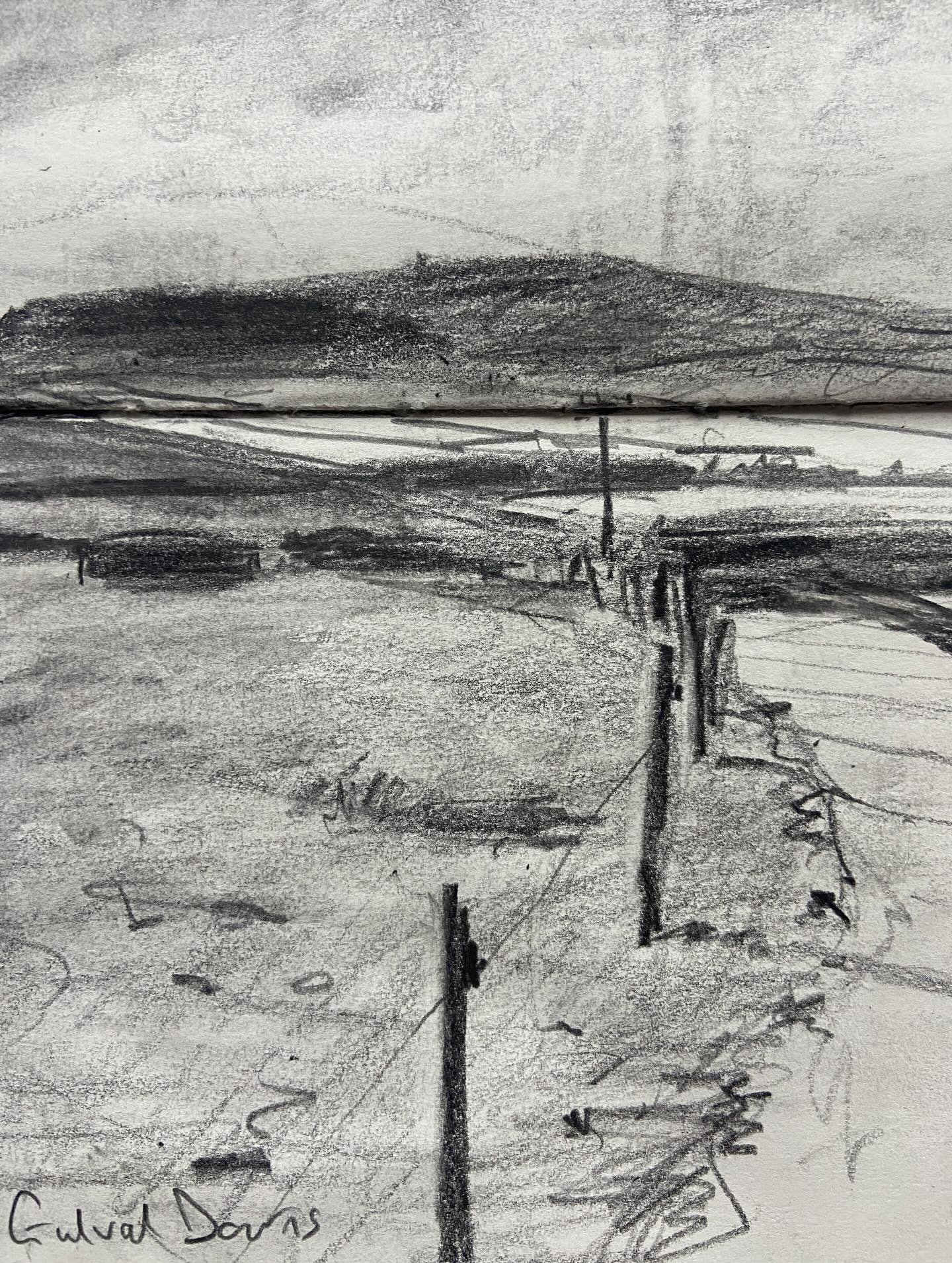 Recent plein air charcoal and graphite sketches. I&rsquo;m doing charcoal drawing demos @pastelsociety.uk exhibition tomorrow (4th February) 11am and 2pm @mallgalleries - call in to say hello if you&rsquo;re in London.
Demonstrations free with galler