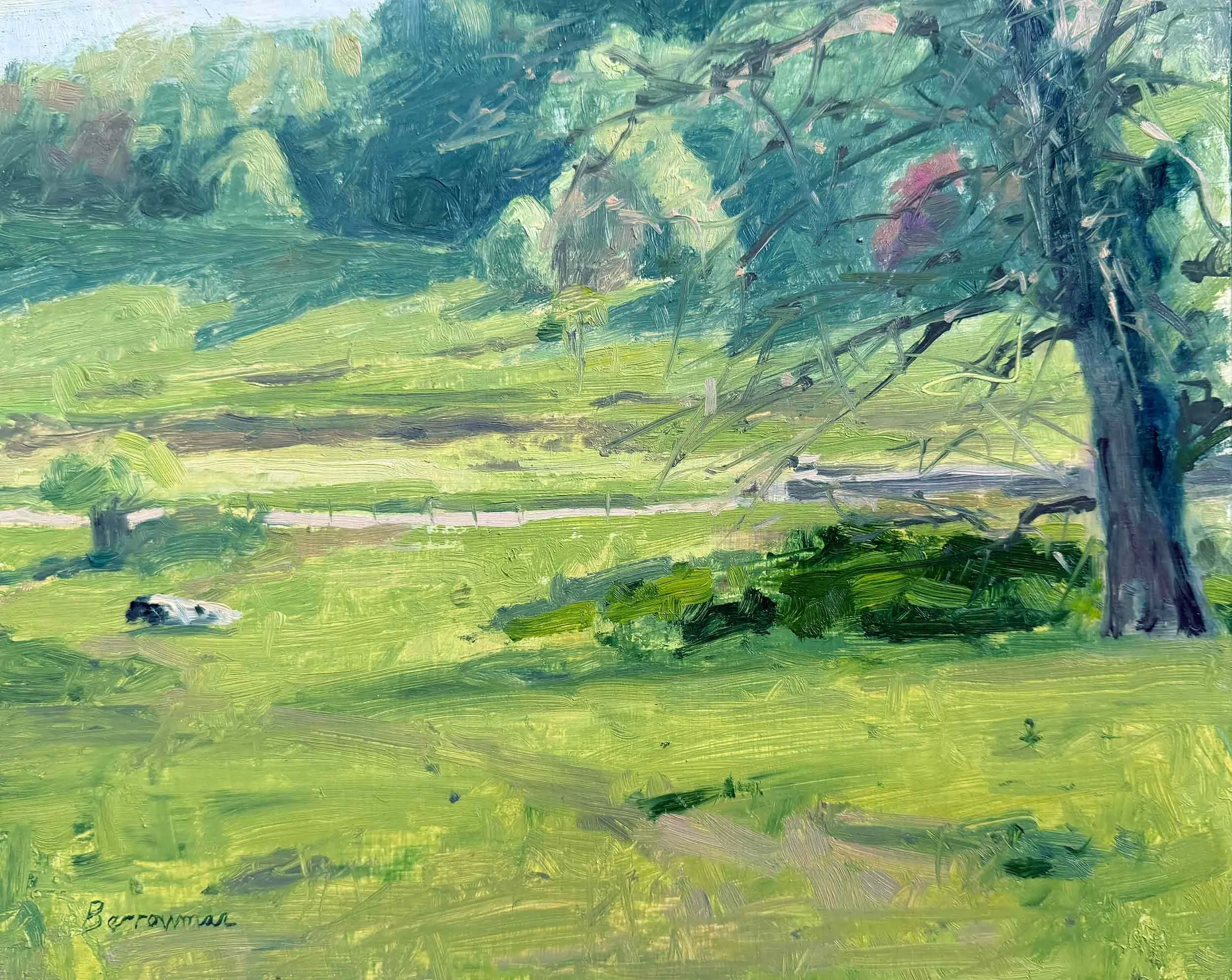 Penrose Estate, Helston Cornwall plein air painting demo