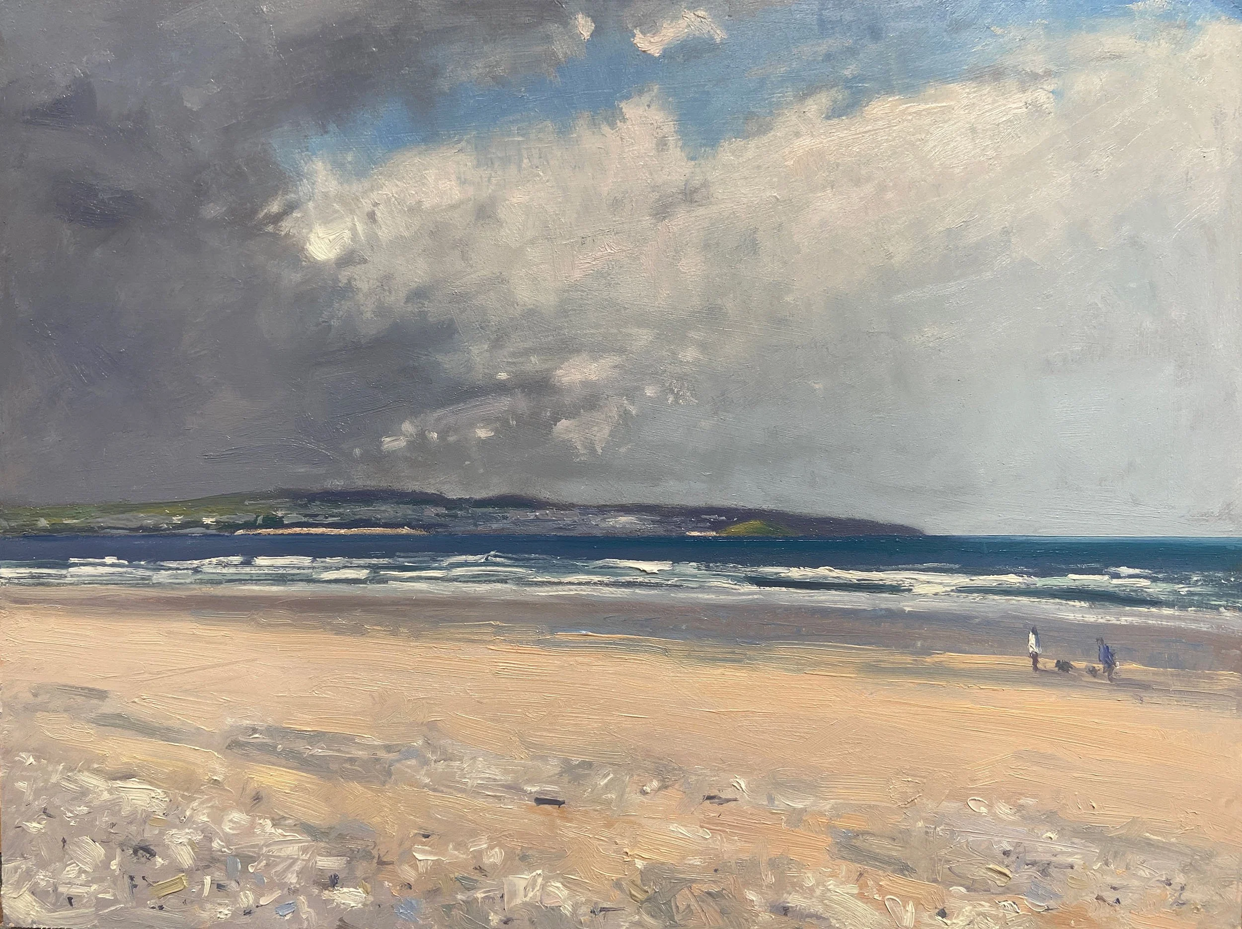 April morning, Gwithian oil on board 2026
