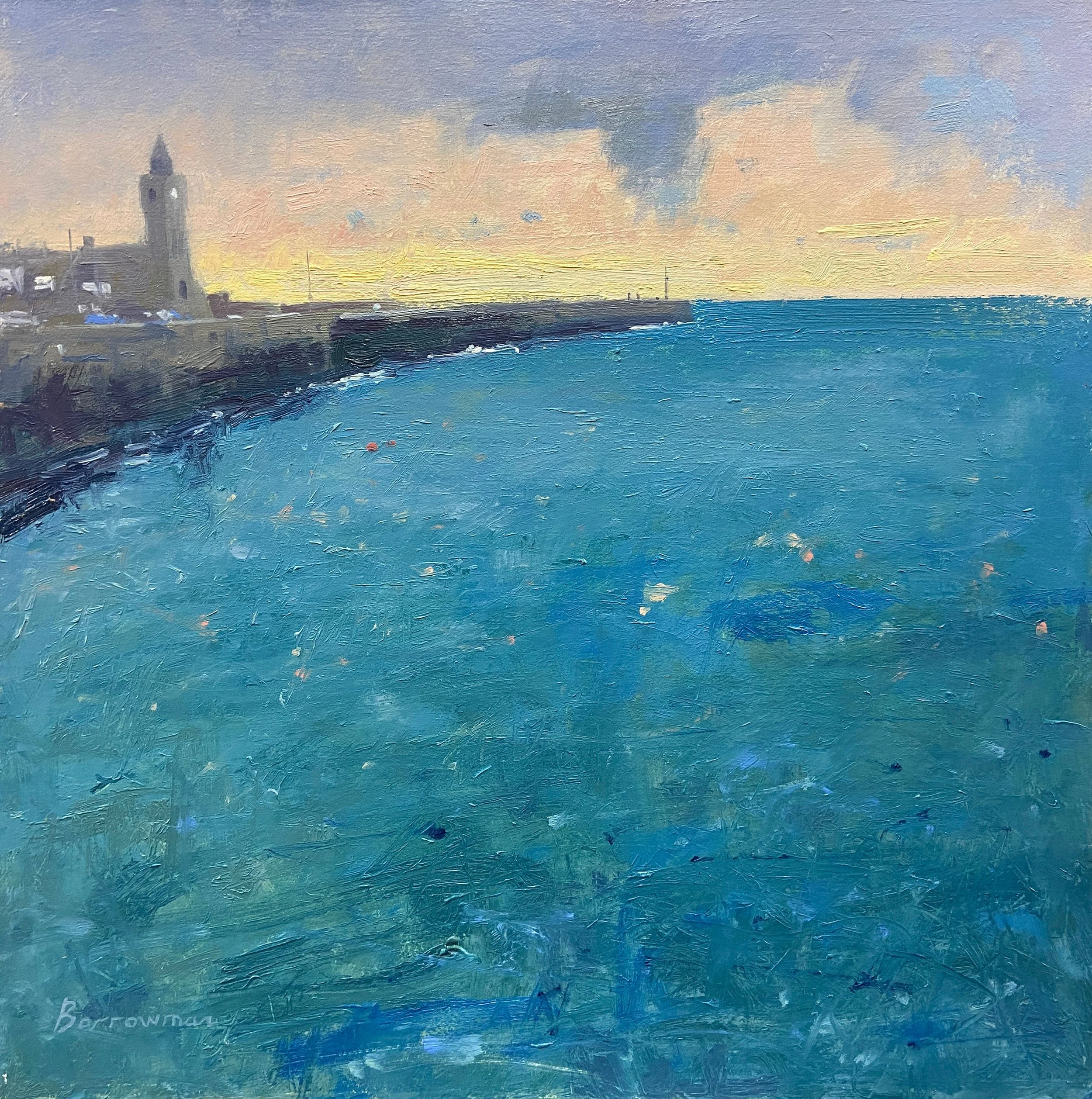 Porthleven harbour sunset