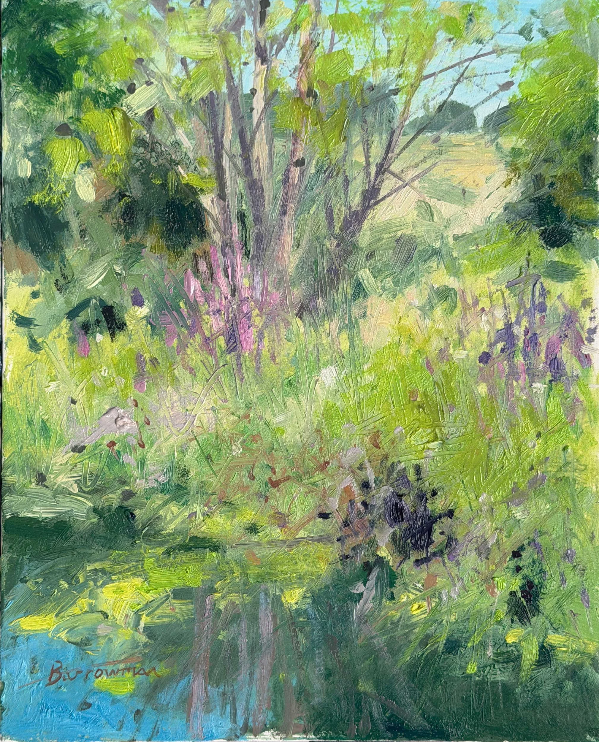Reed bed on the River Dene, Wellesbourne