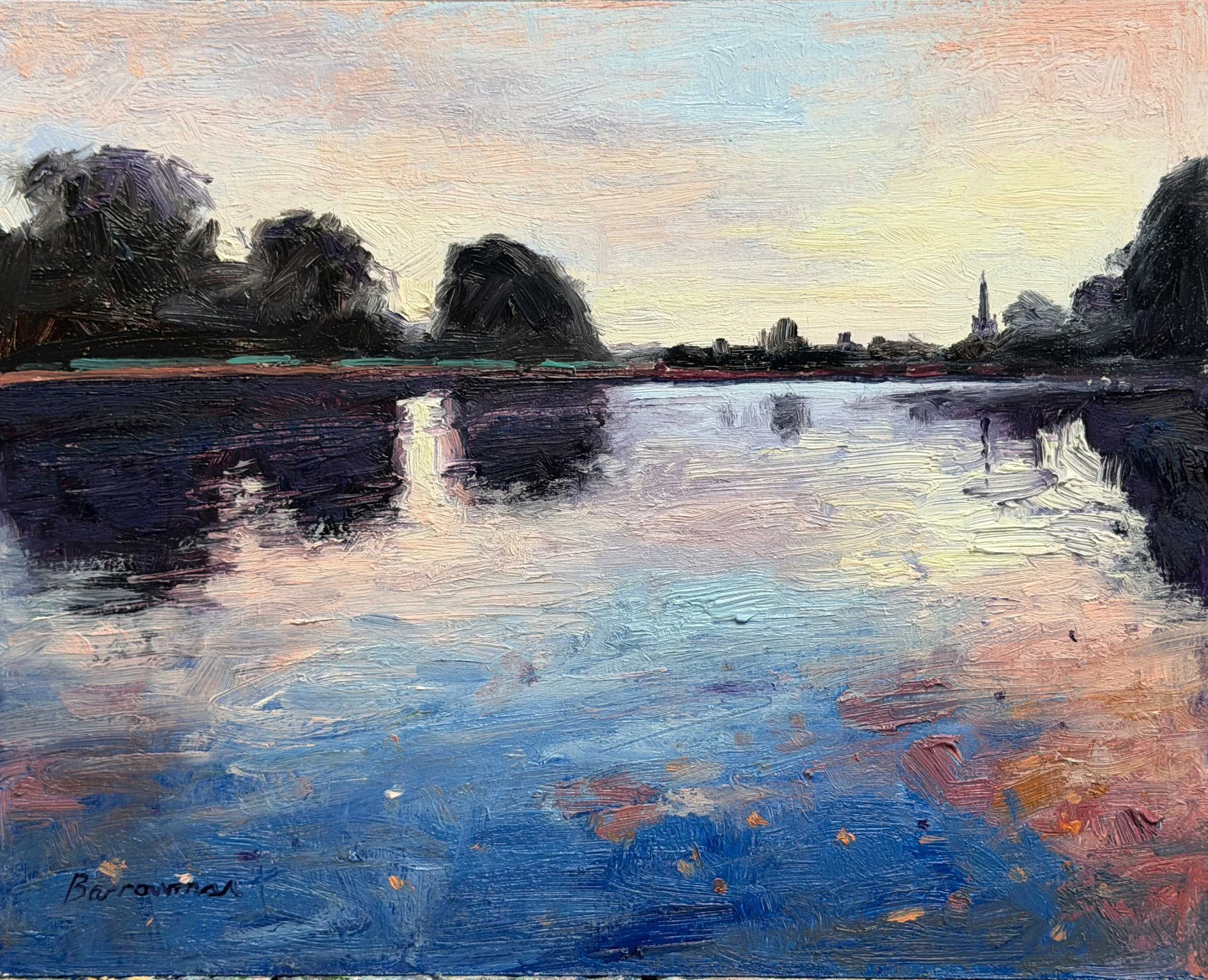 Holy Trinity at dawn, River Avon