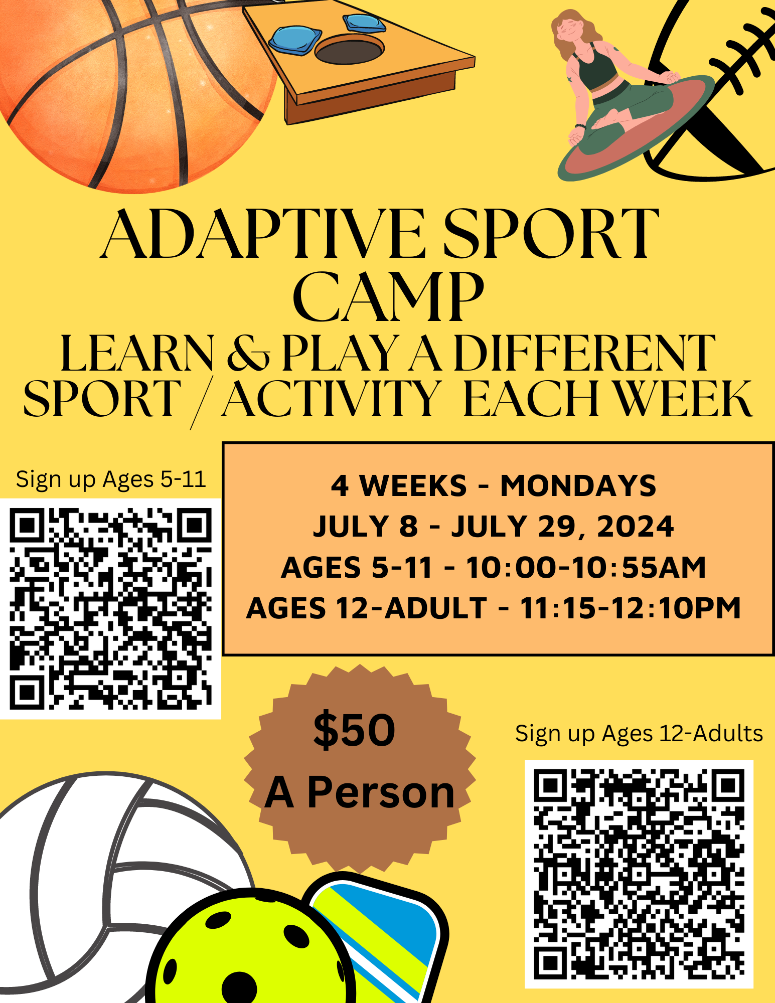 Youth Tournaments/Adaptive Events — Features Fieldhouse