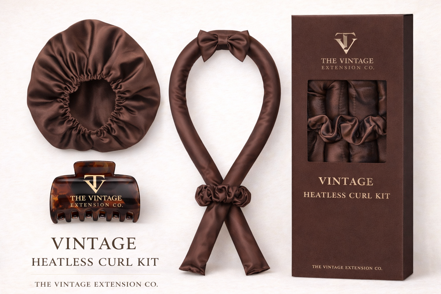 The Vintage Overnight Heatless Curl Kit