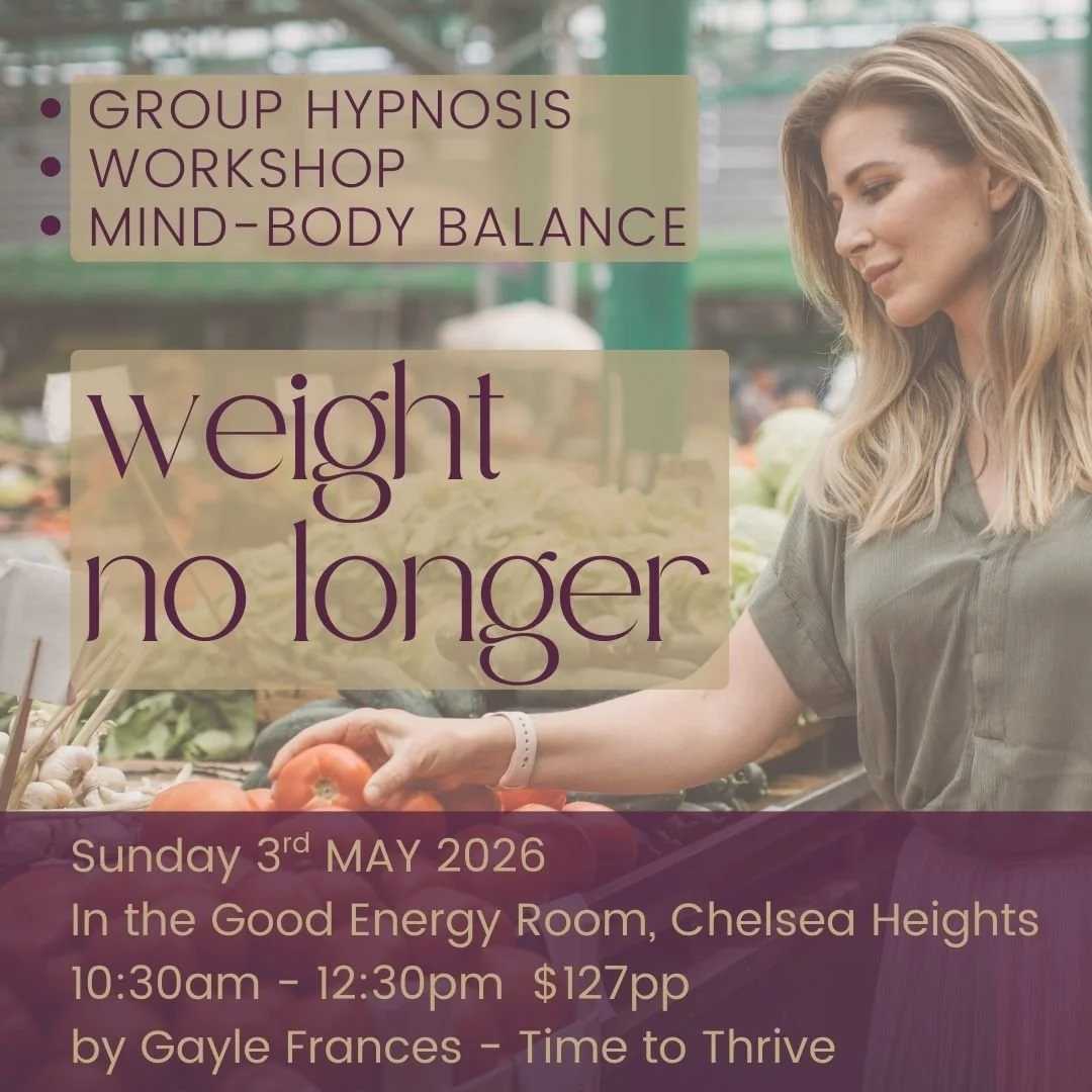 Weight No Longer Group Hypnosis & Workshop