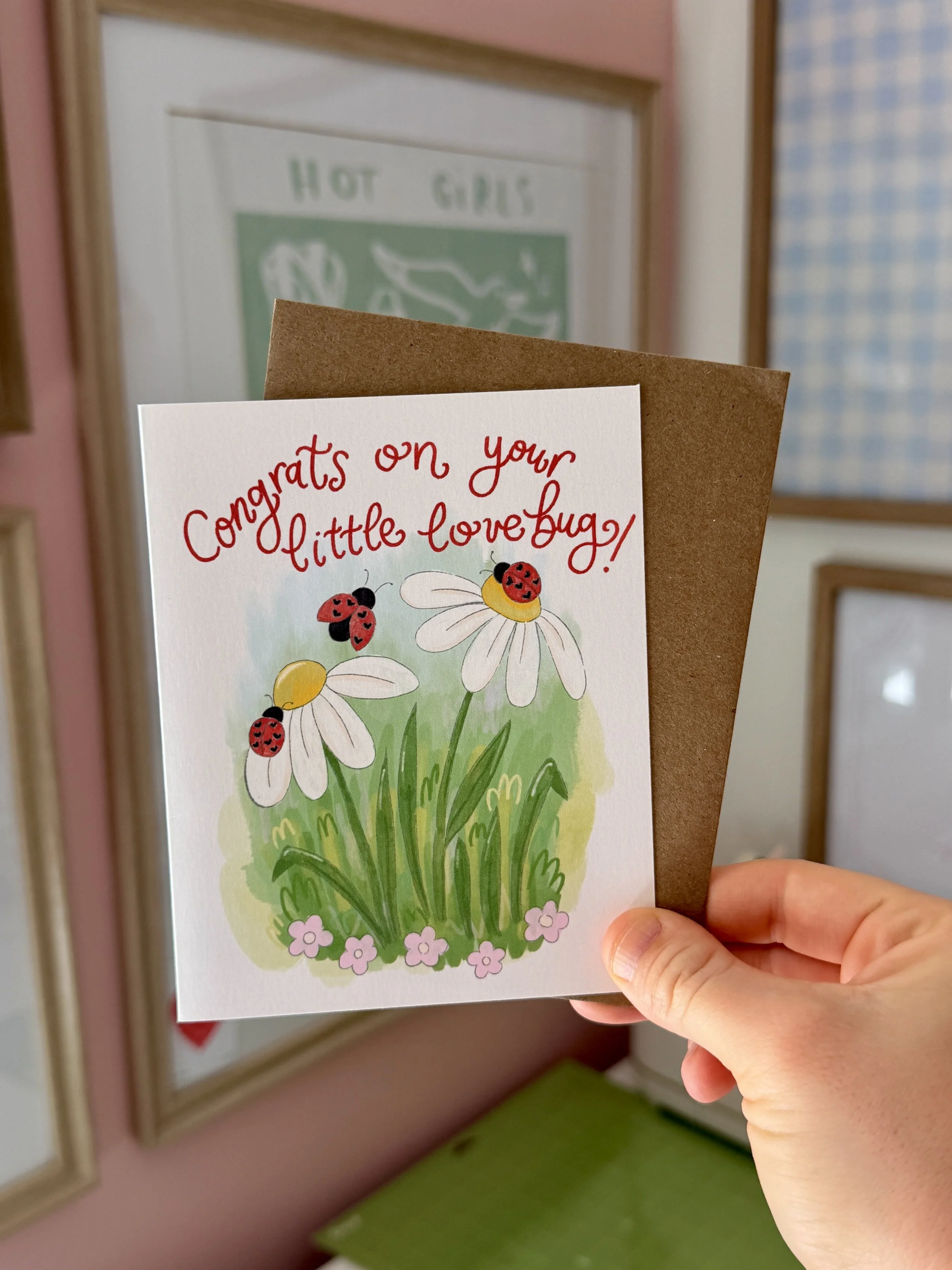 Little Lovebug Greeting Card