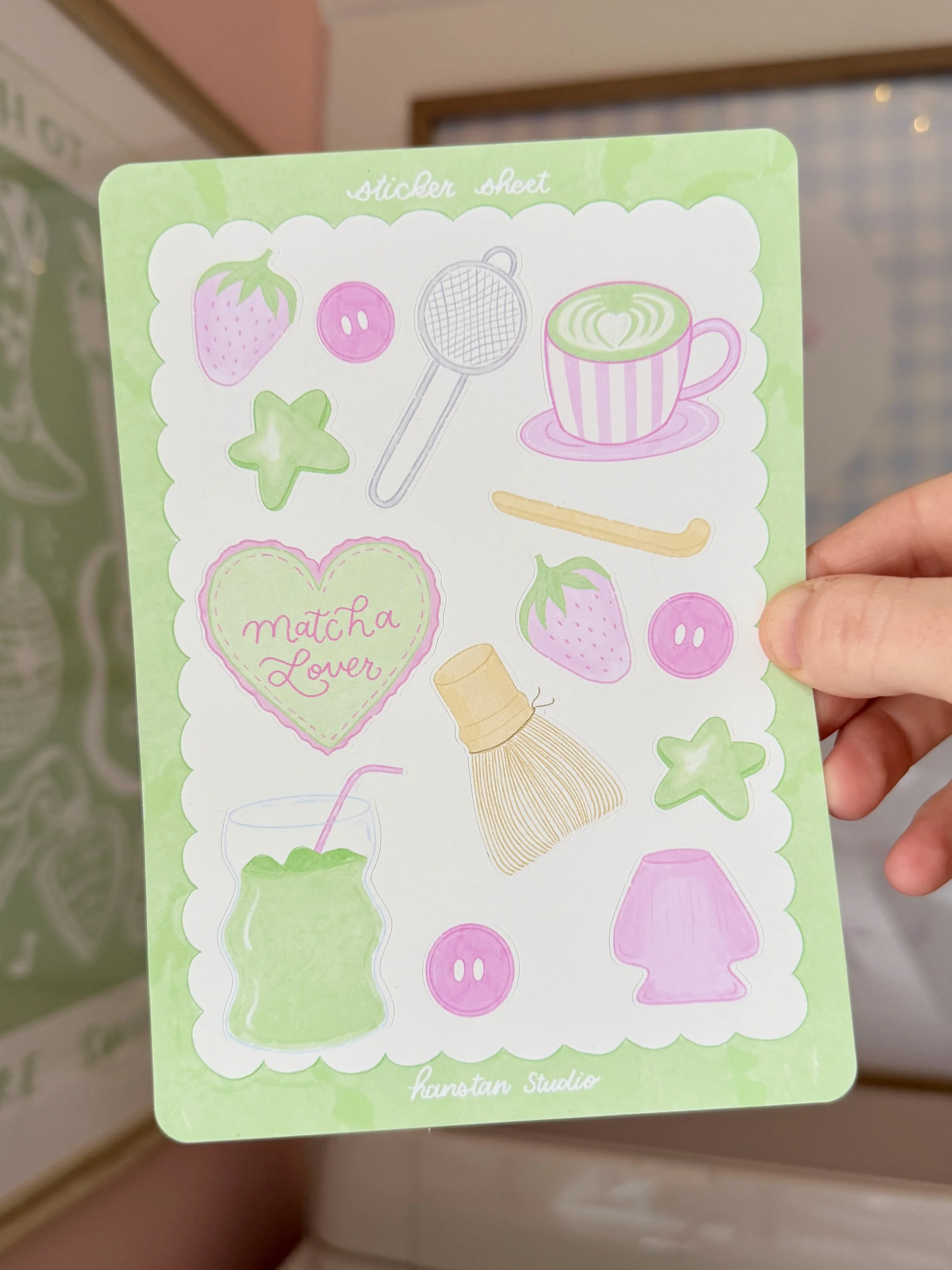 Matcha Sticker Sheet