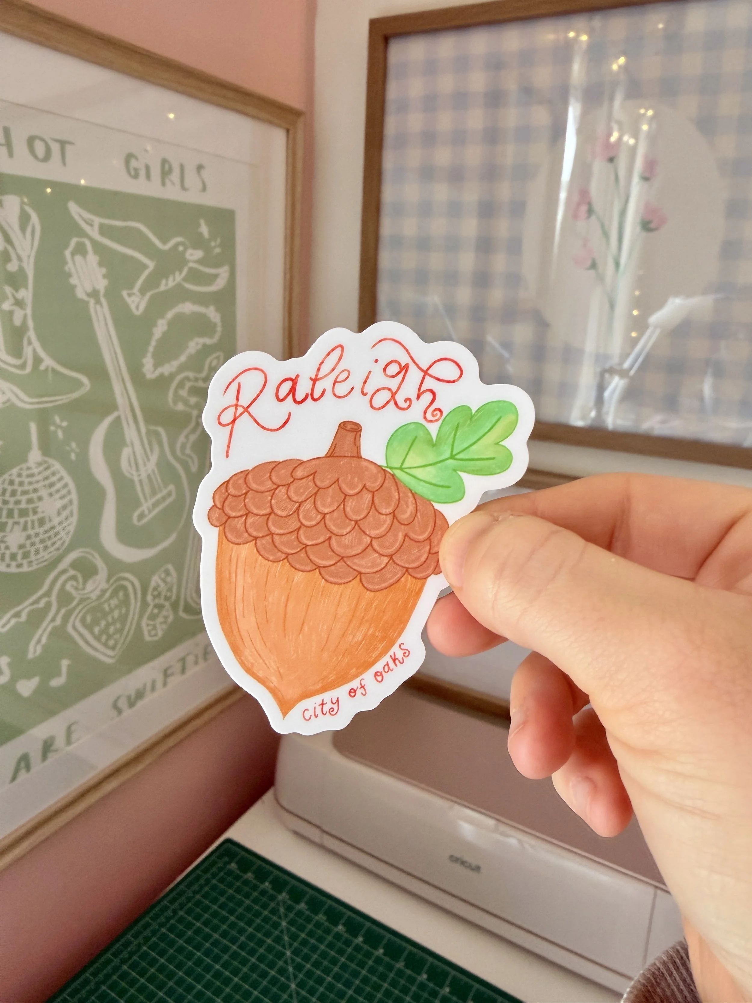 Raleigh Acorn Sticker