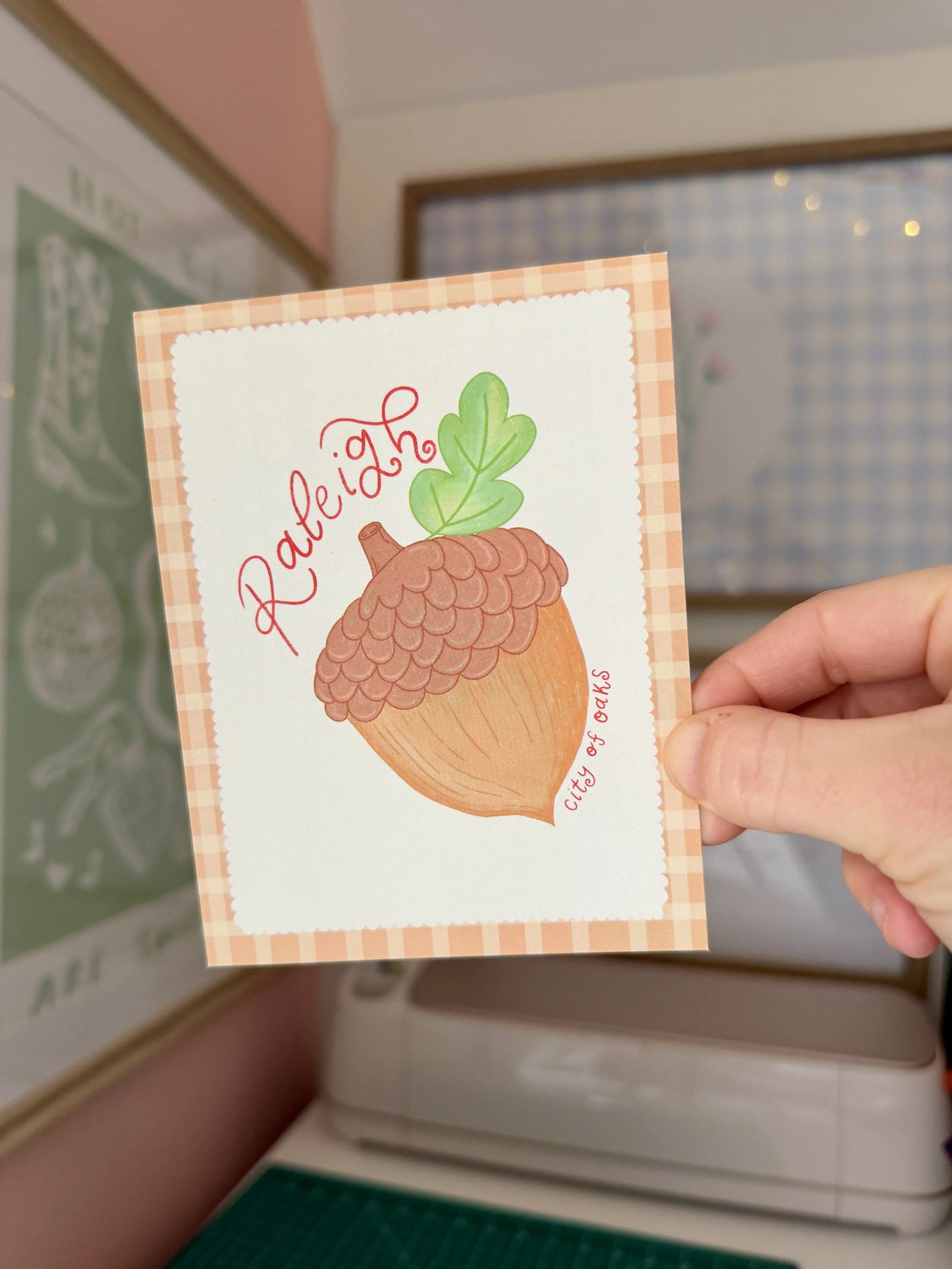 Raleigh Acorn Post Card