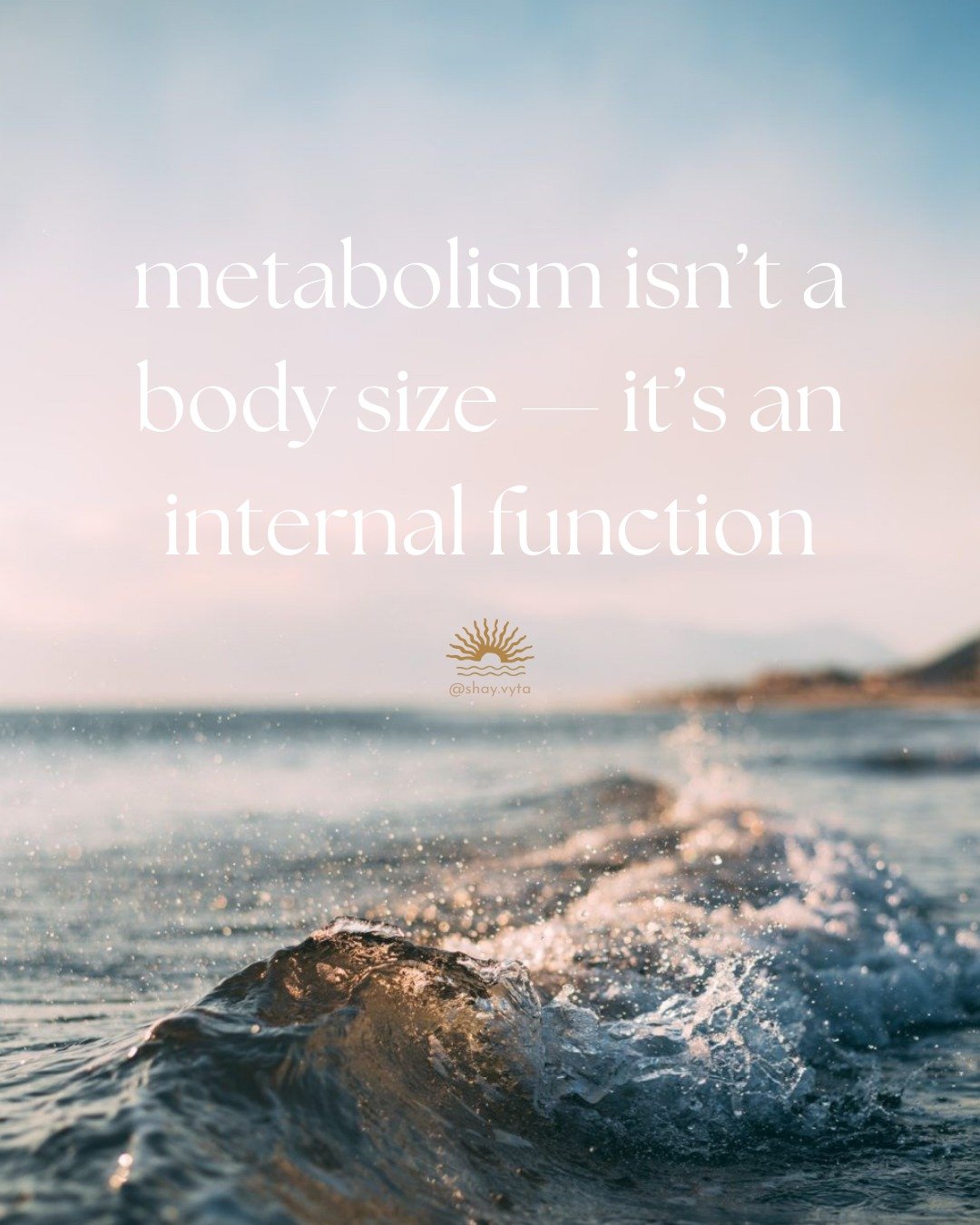I&rsquo;m obsessed with metabolism &mdash; and for good reason.

It shapes everything about how our bodies use and create energy.

But one of the most misrepresented things about metabolism?

👉🏼 That a strong metabolism = being skinny.

Through the