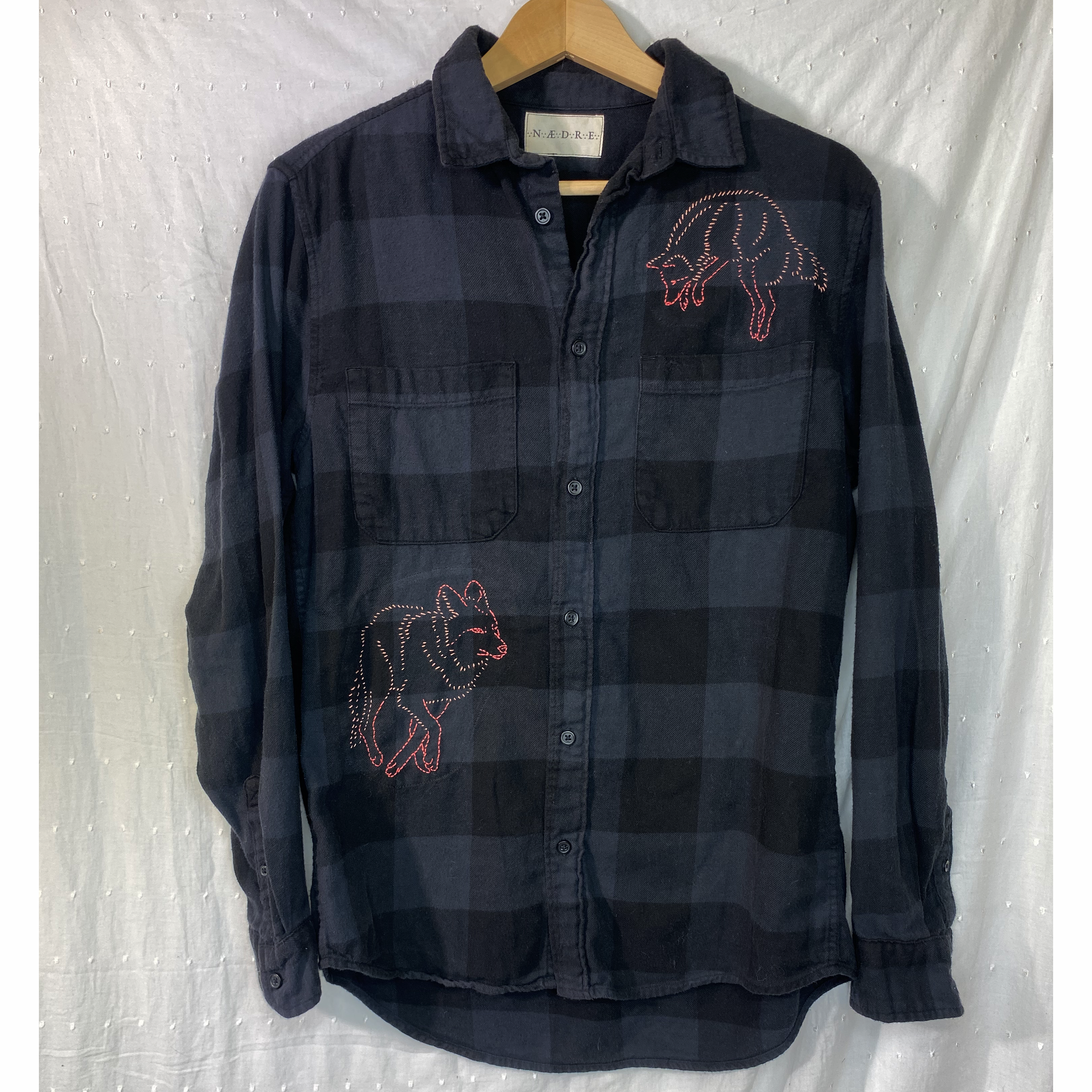 Tangerine Coyotes Flannel - small