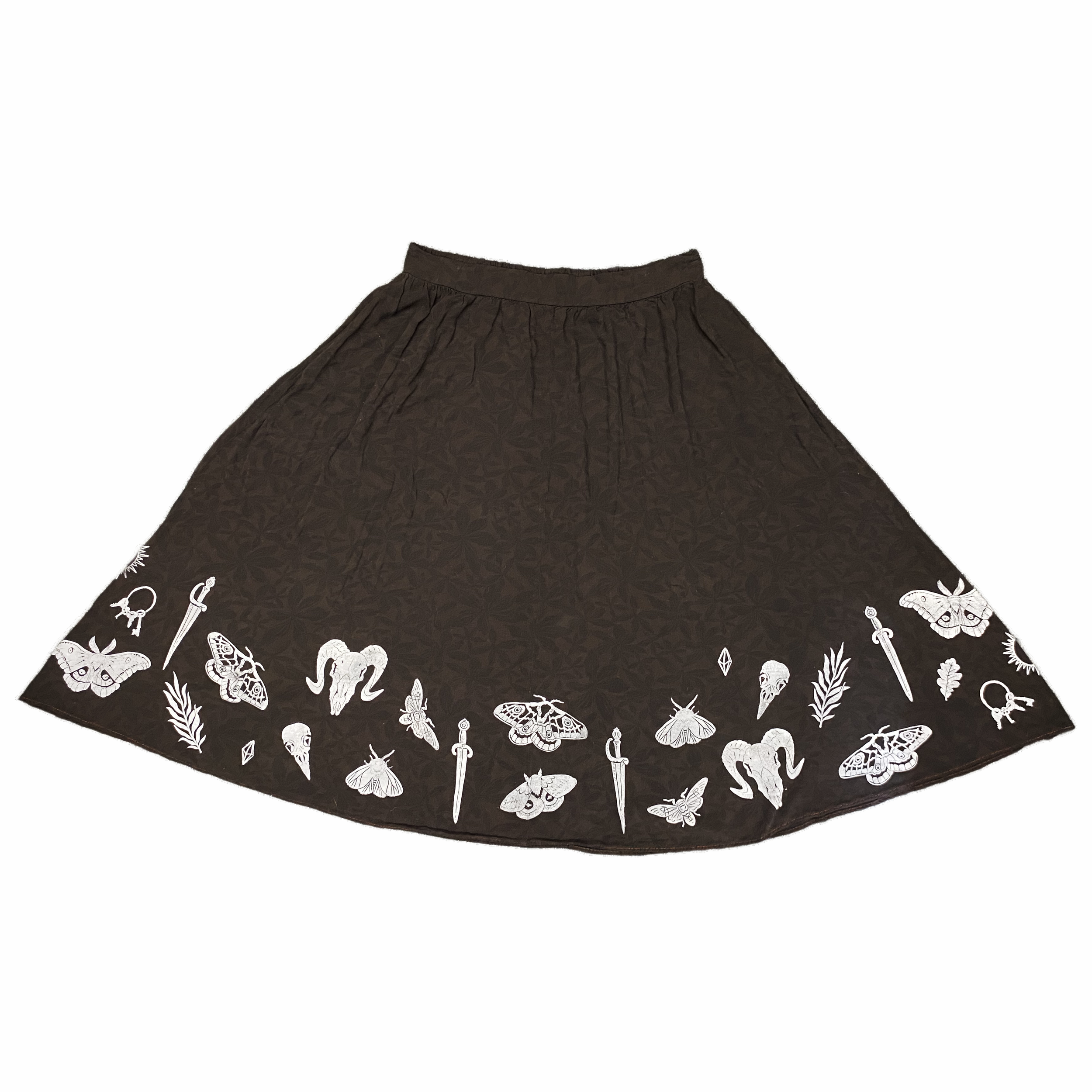 Dark Rayon Skirt - 2xl