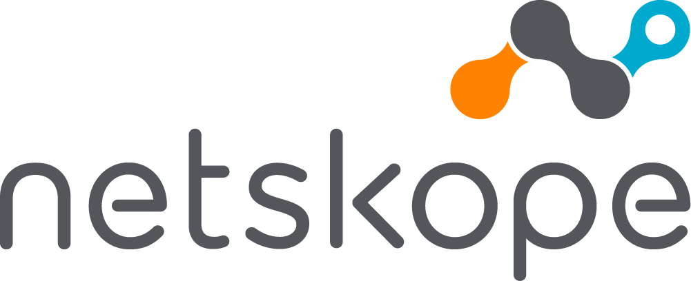 Netskope logo with stylized linked dots above the text.