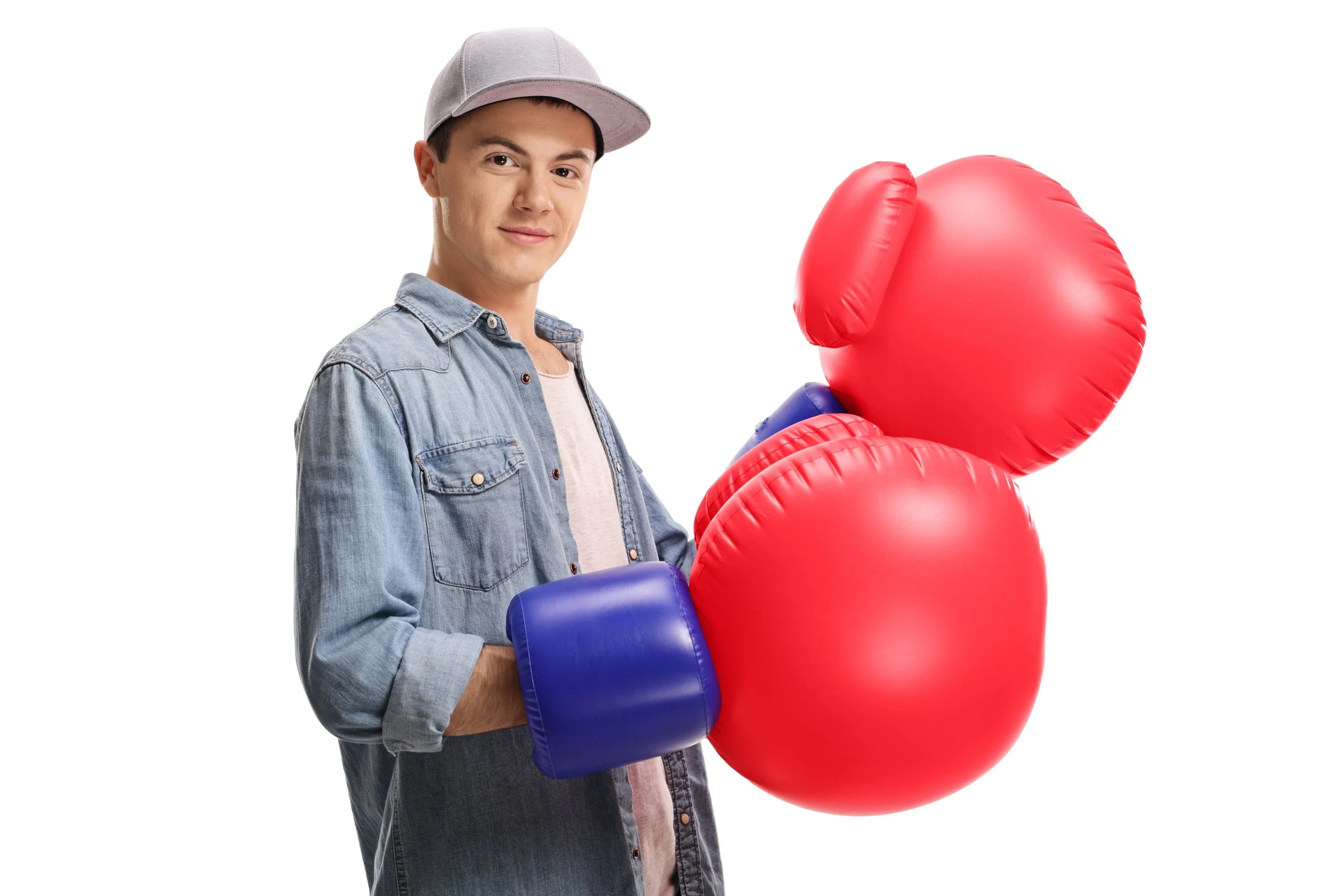 Inflatable Boxing Gloves available for rent.