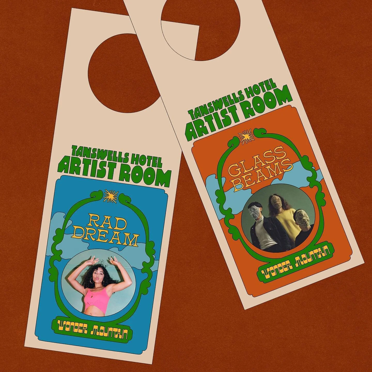 A closer look at the artist door tags for @wondermountainfestival. 👀 #graphicdesignmelbourne #benditomockup