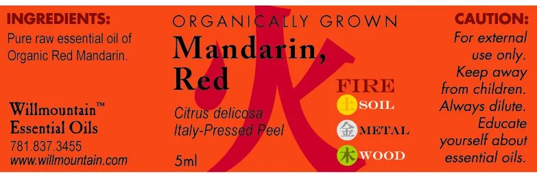 Mandarin, Red, Organic — Willmountain Press