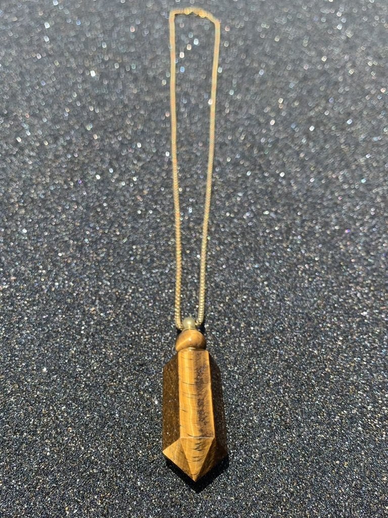 Sacred Water Holder in Tiger Eye