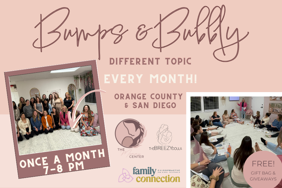 Bumps &amp; Bubbly: Free Birth Education and Community for Orange County &amp; San Diego Families