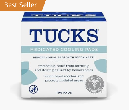 Image of TUCKS Medicated Cooling Pads recommended by The Breezy Doula.