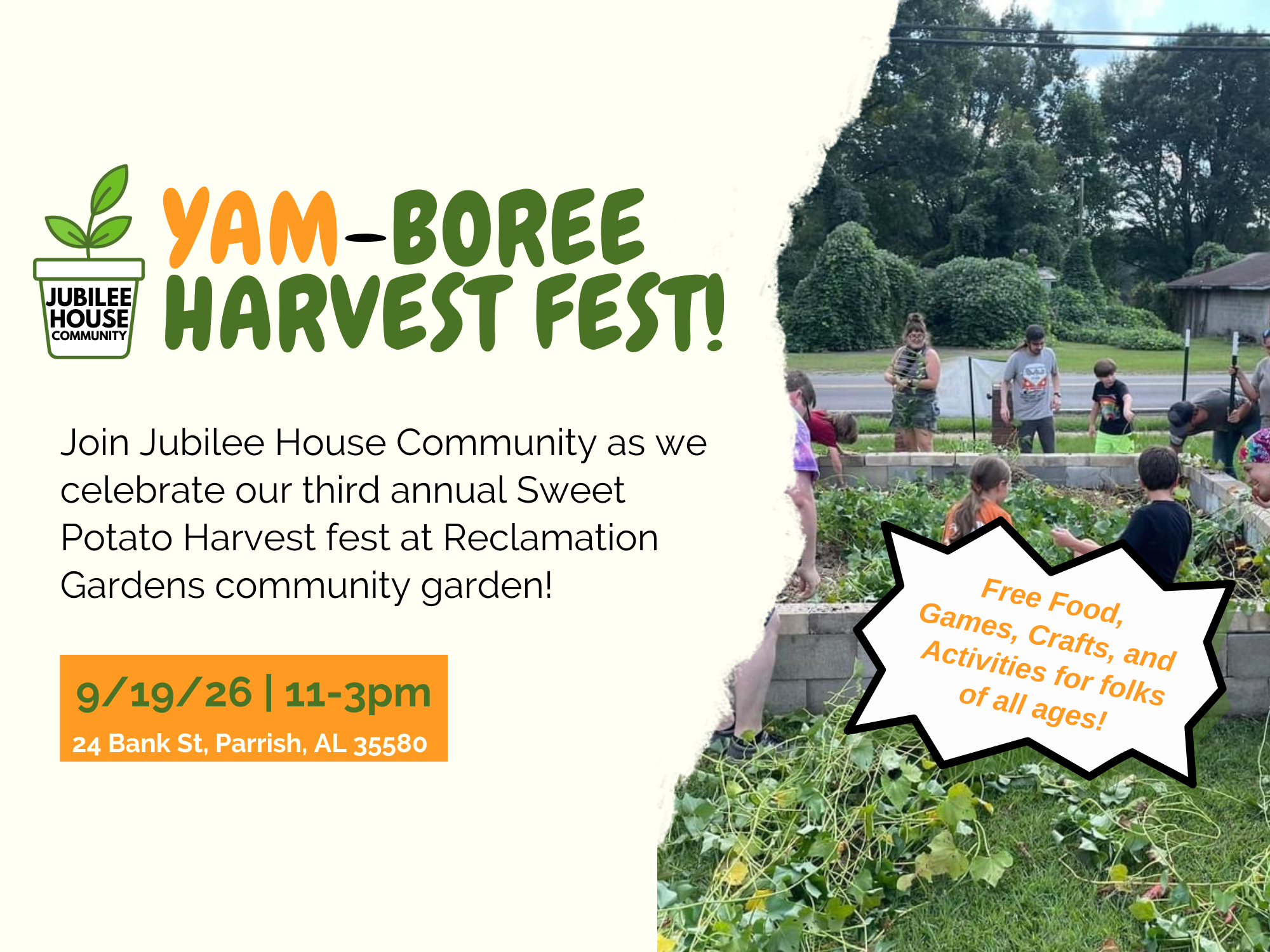 4th Annual Yam-boree Harvest Festival!