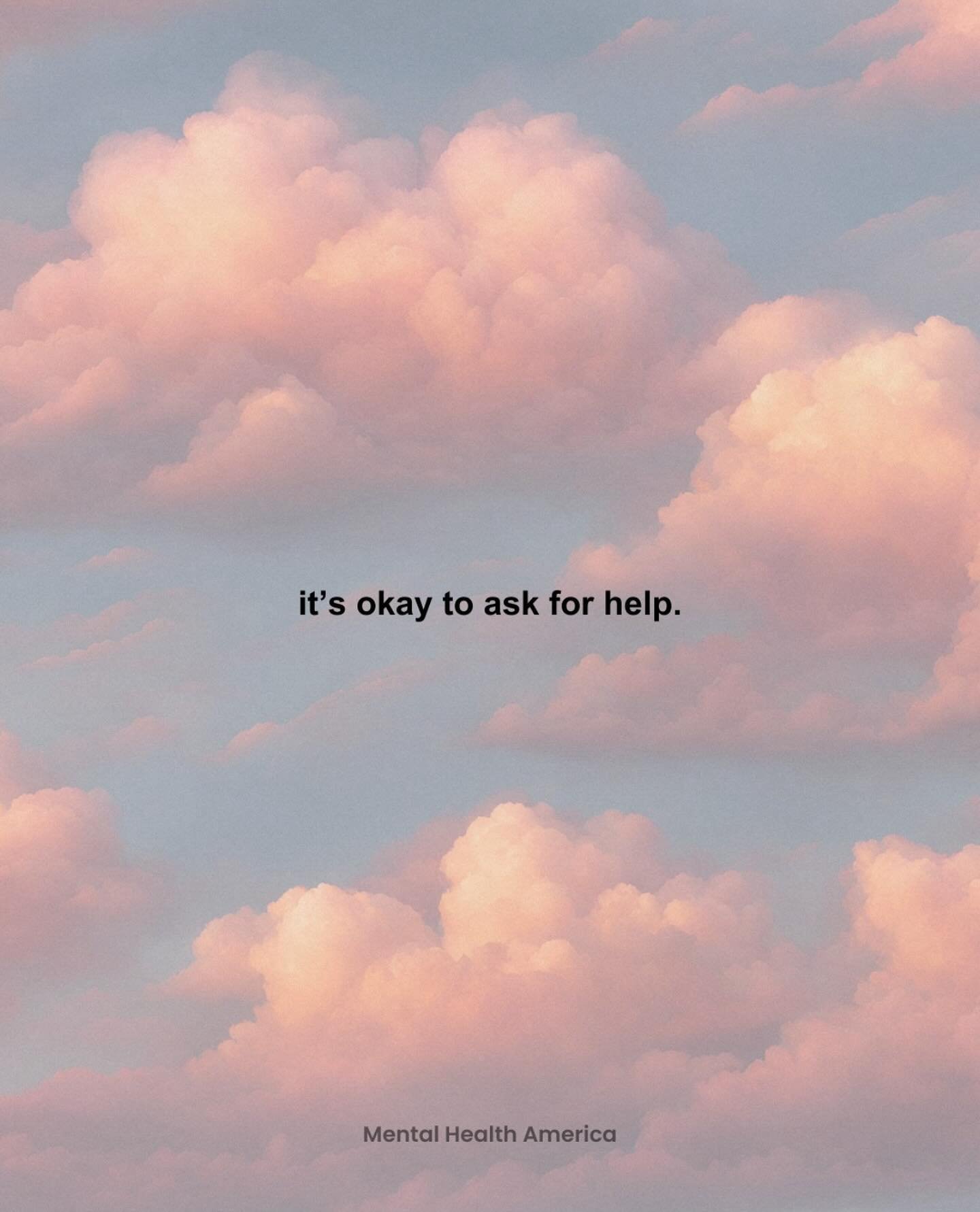 A gentle reminder that asking for help is really brave. 💙

If you&rsquo;re struggling or are in crisis, help is available. Call or text 988 or chat 988lifeline.org. 

&mdash; Repost from @mentalhealthamerica 🫶🏽

&bull;
&bull;

Find a therapist of 
