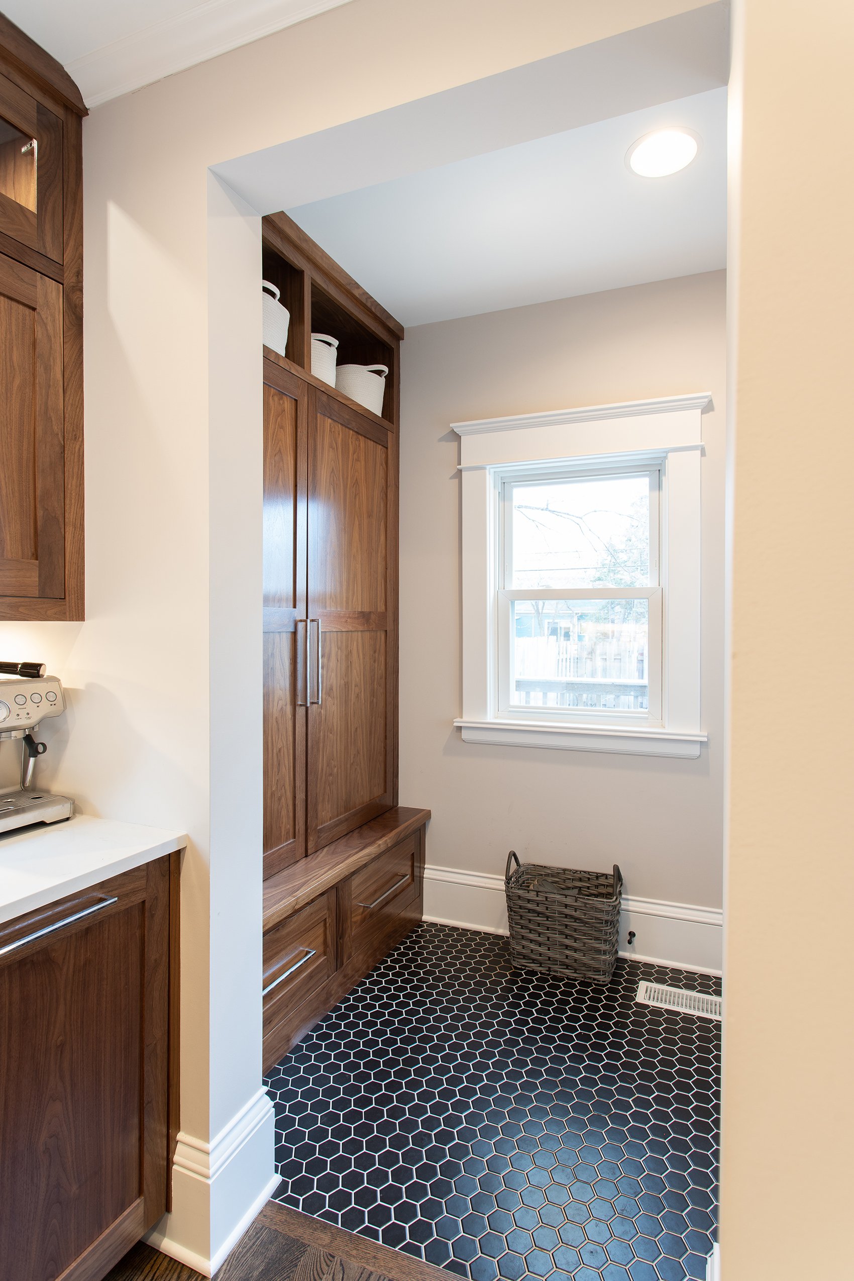 Uptown Walnut Mudroom