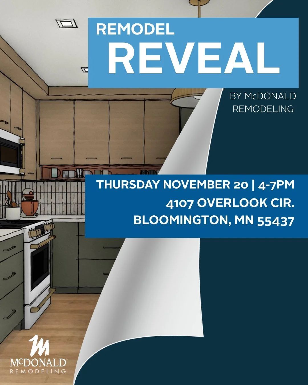 Come see our latest  project! On Thursday November 20th from 4-7pm tour this extensive main level remodel that includes a kitchen addition on the MN River Bluff and enjoy sips &amp; snacks while chatting with the Design/Build team.

We take pride in 