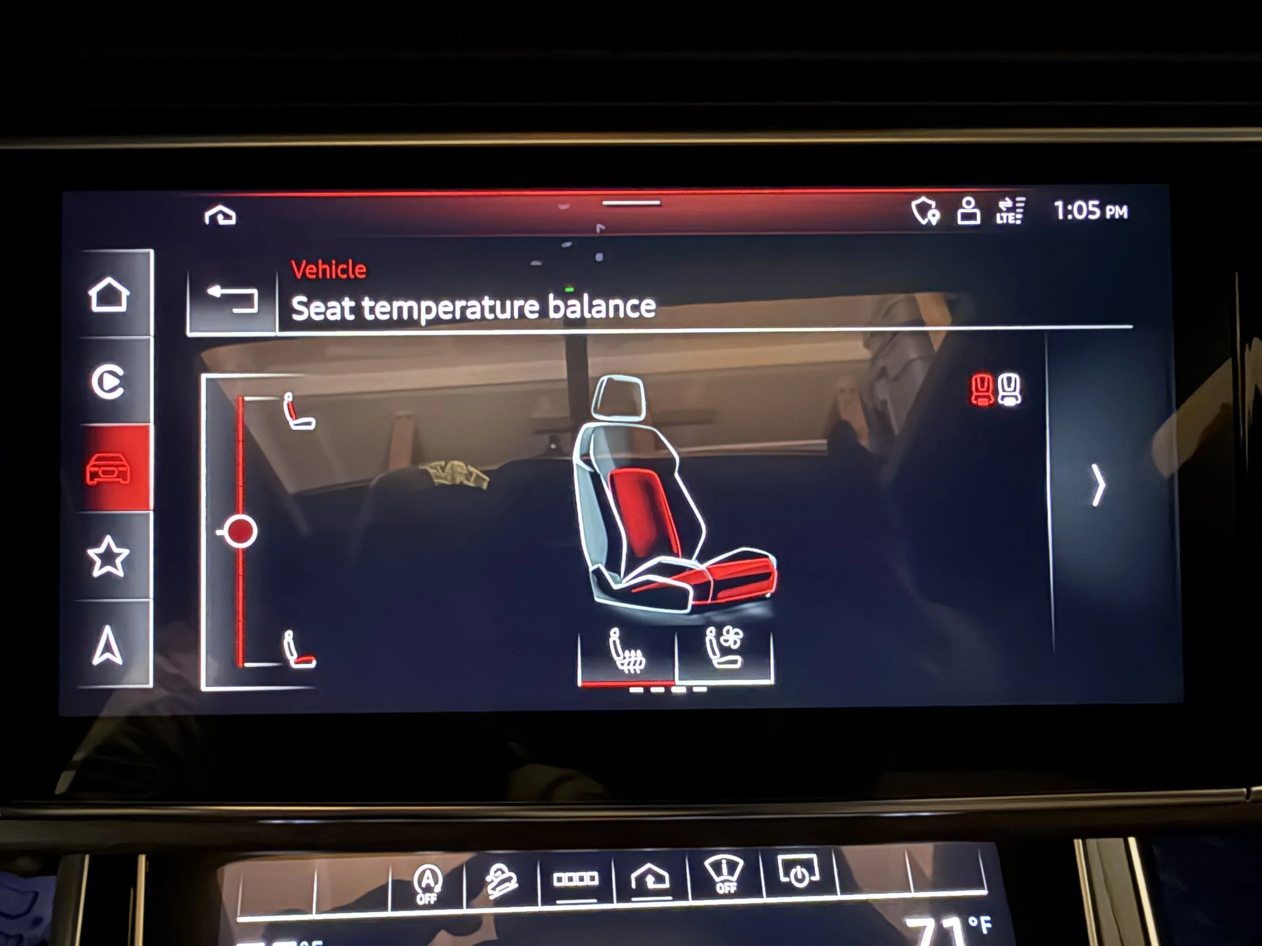 custom heating and cooling for driver and passenger seats