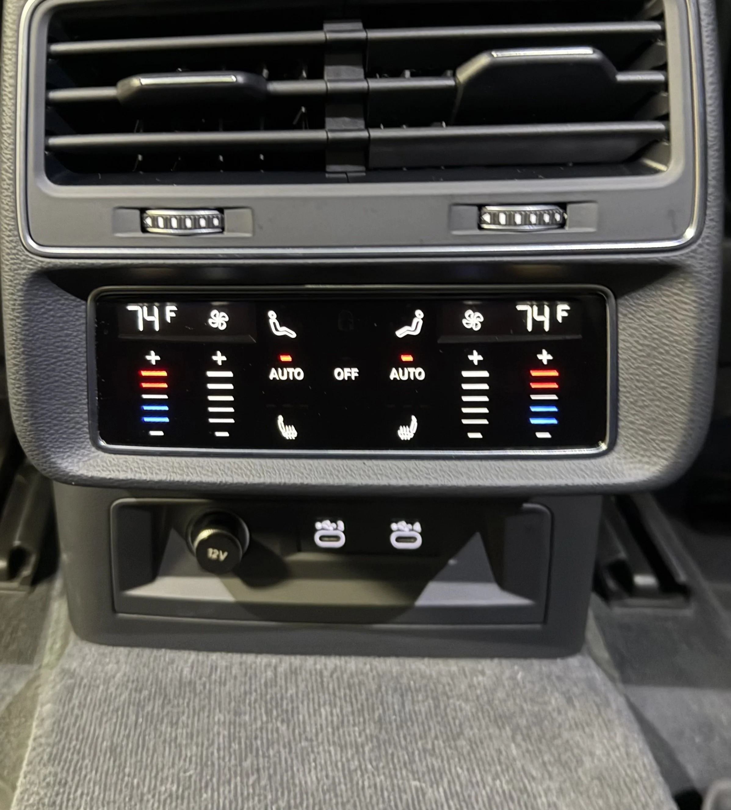 4-zone climate control with heated rear seats and charging outlets for rear passengers