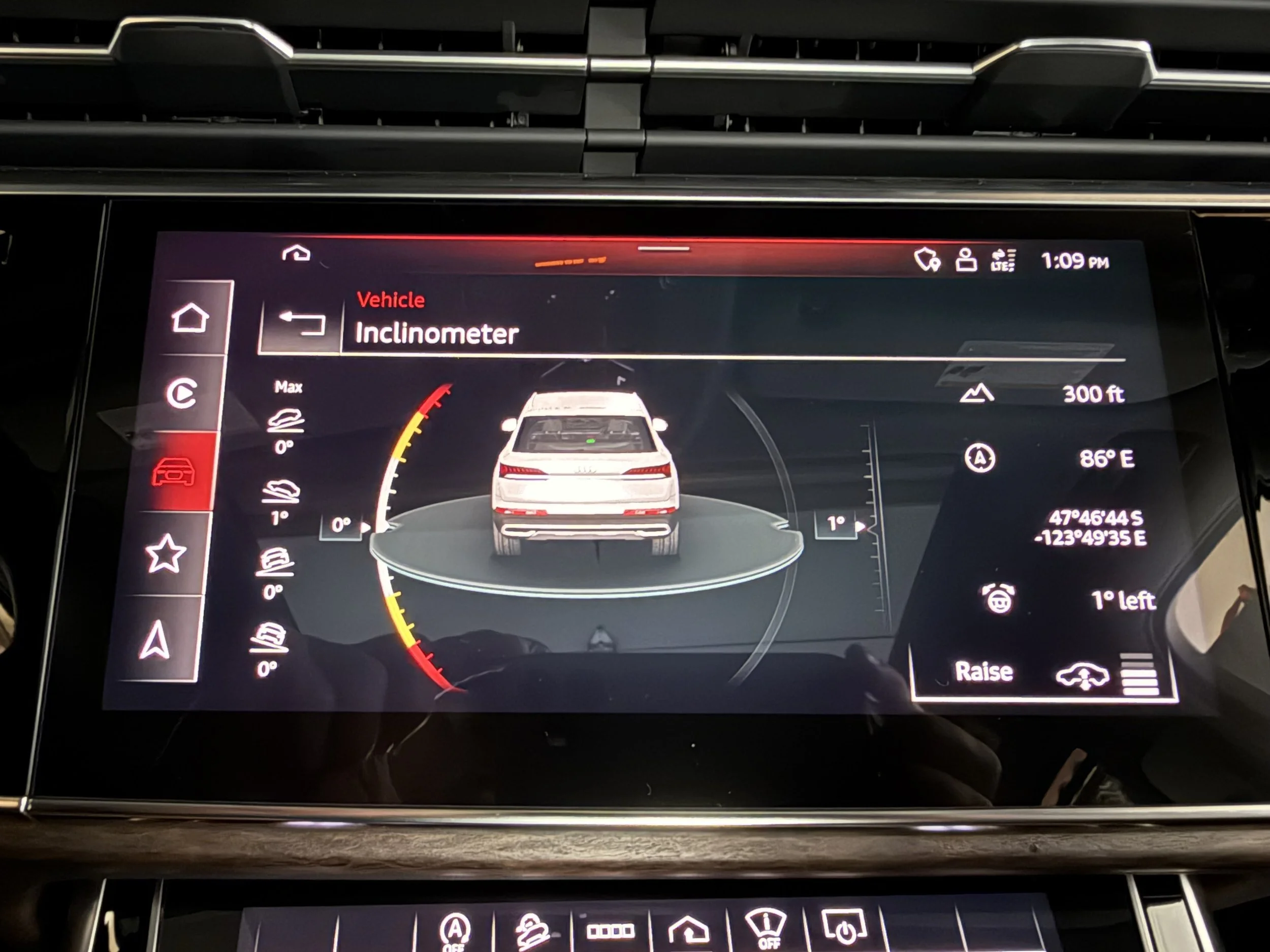 air suspension adds vehicle dynamics screen that adjusts with each drive select level