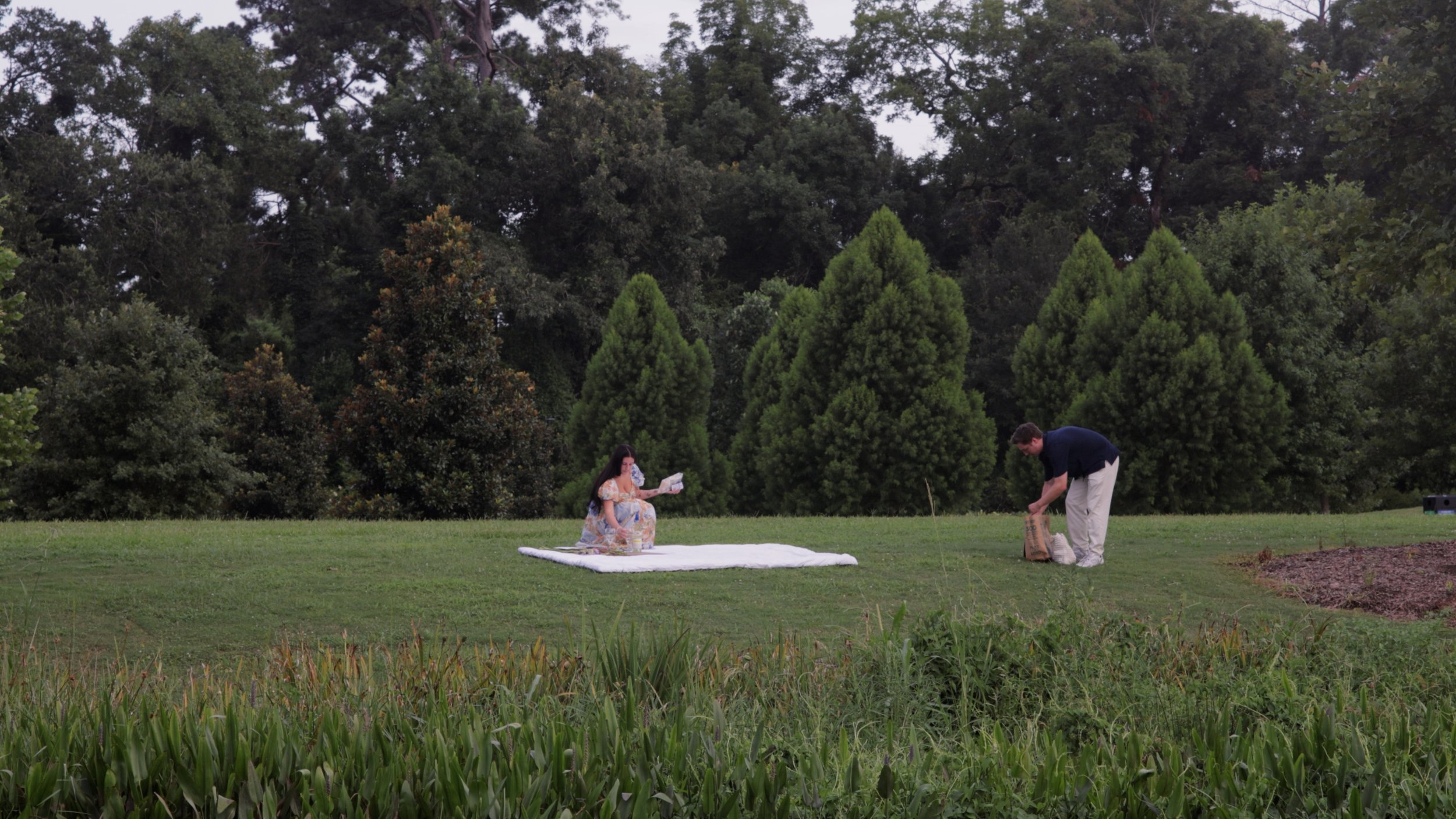 Before “I Do”: A Picnic Film with Marjorie & Cameron at Moncus Park