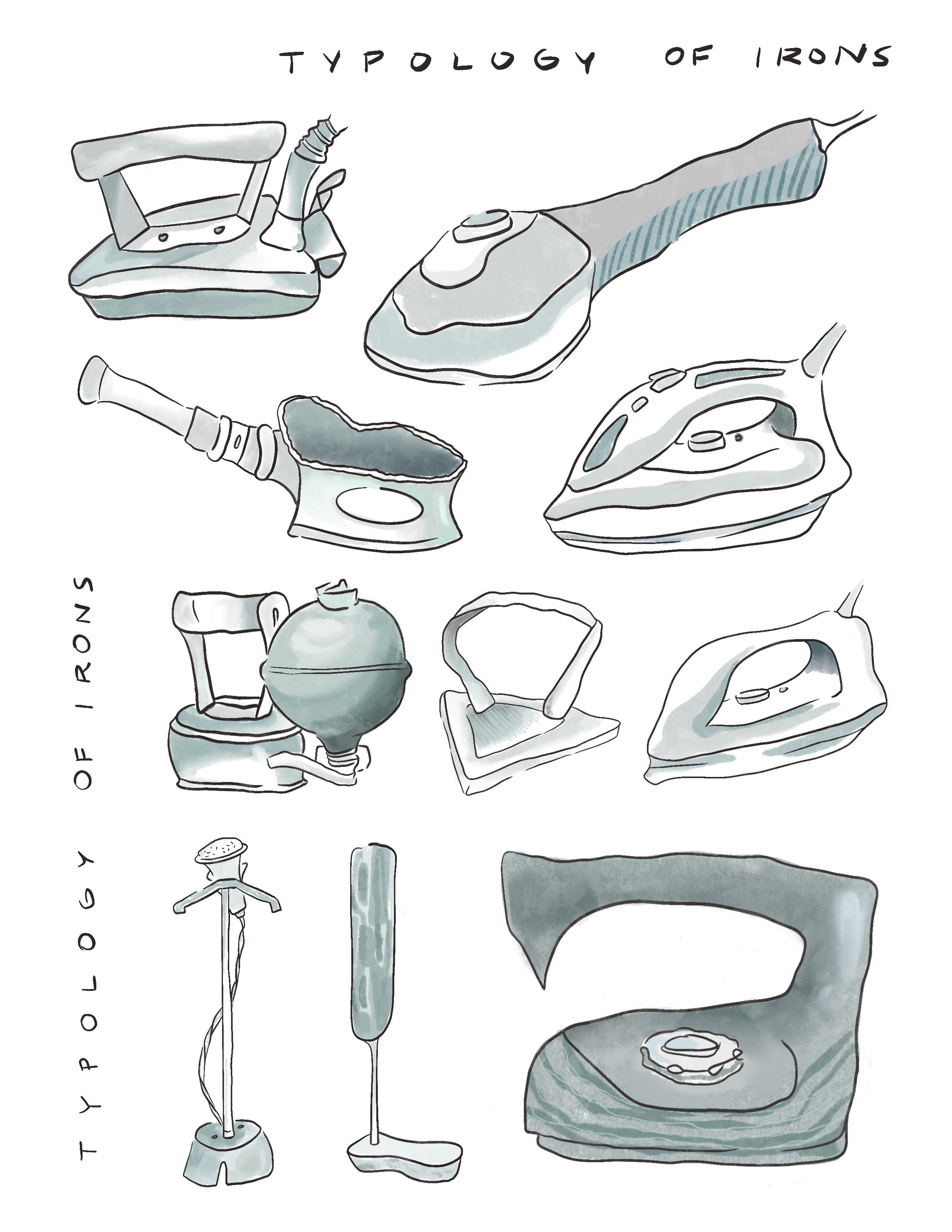 Typology Of Irons, Digital Media, 2021