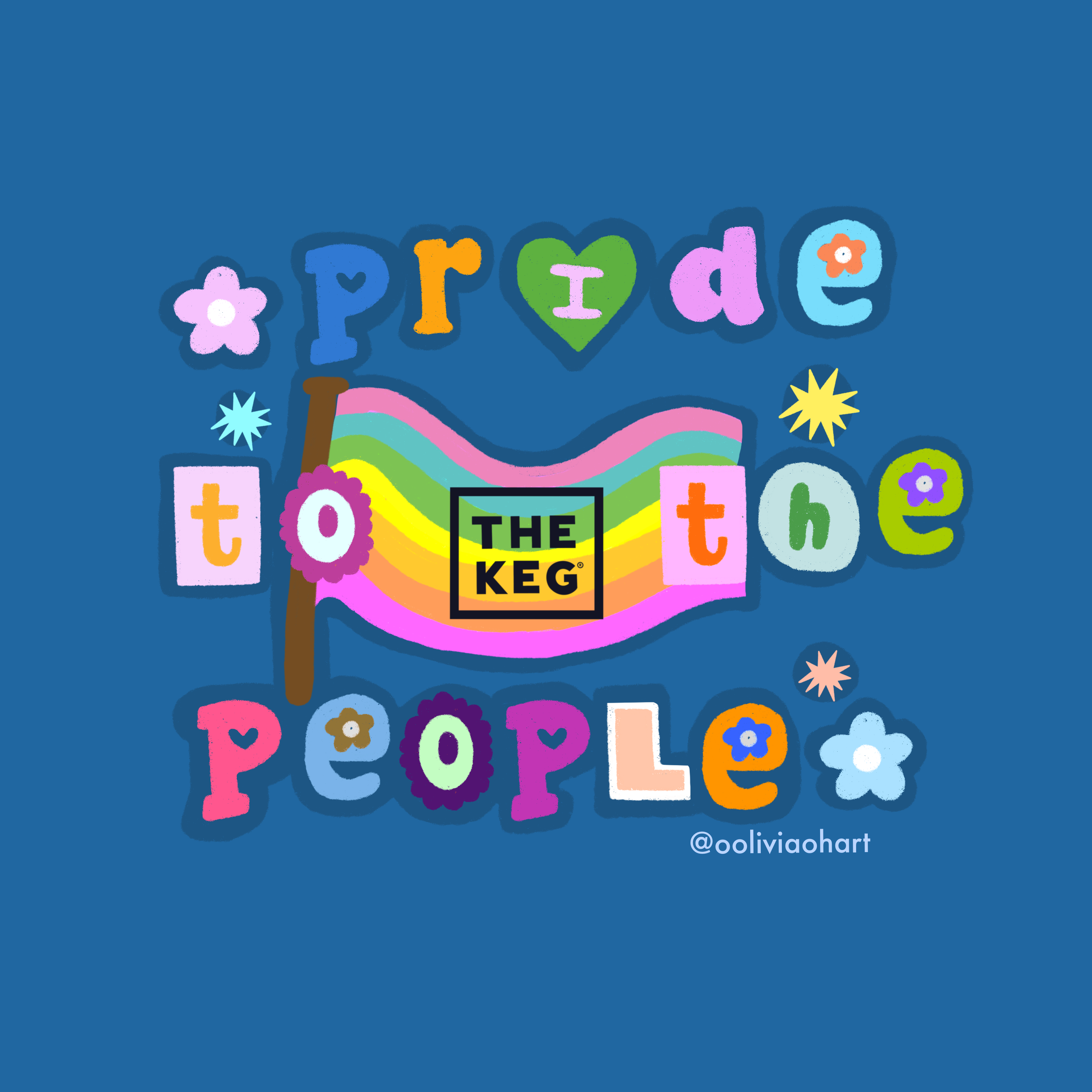 Pride Stickers for The Keg, Digital, 2025