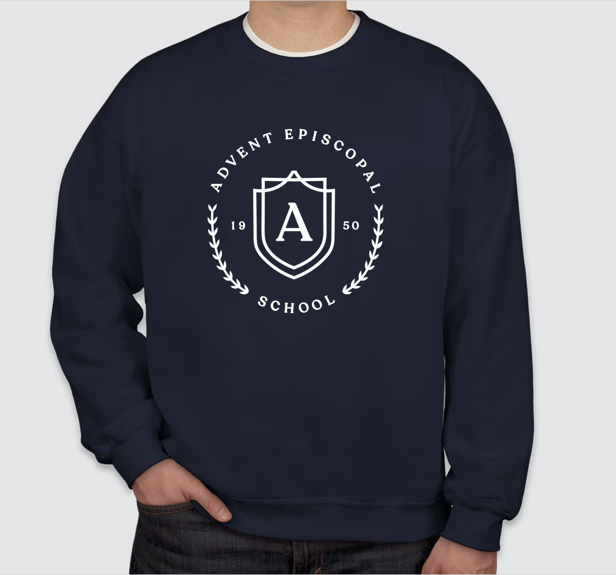 Navy Advent Crewneck