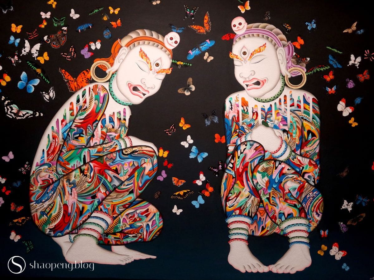 When Himalayan Deities Walk Into the Modern World: The Art of Tsherin Sherpa