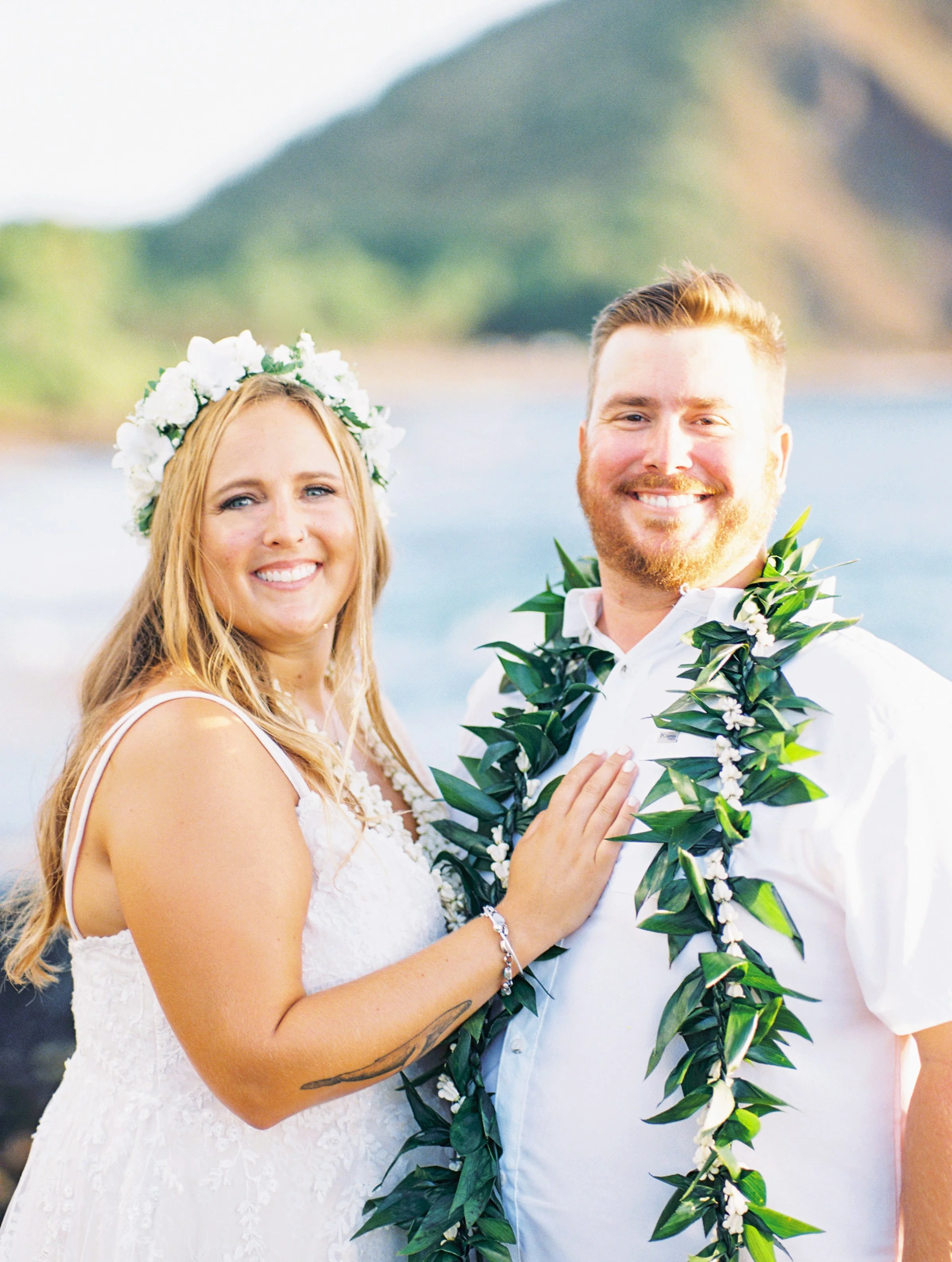 A private wedding captured on film at Makena Golf Club on Maui