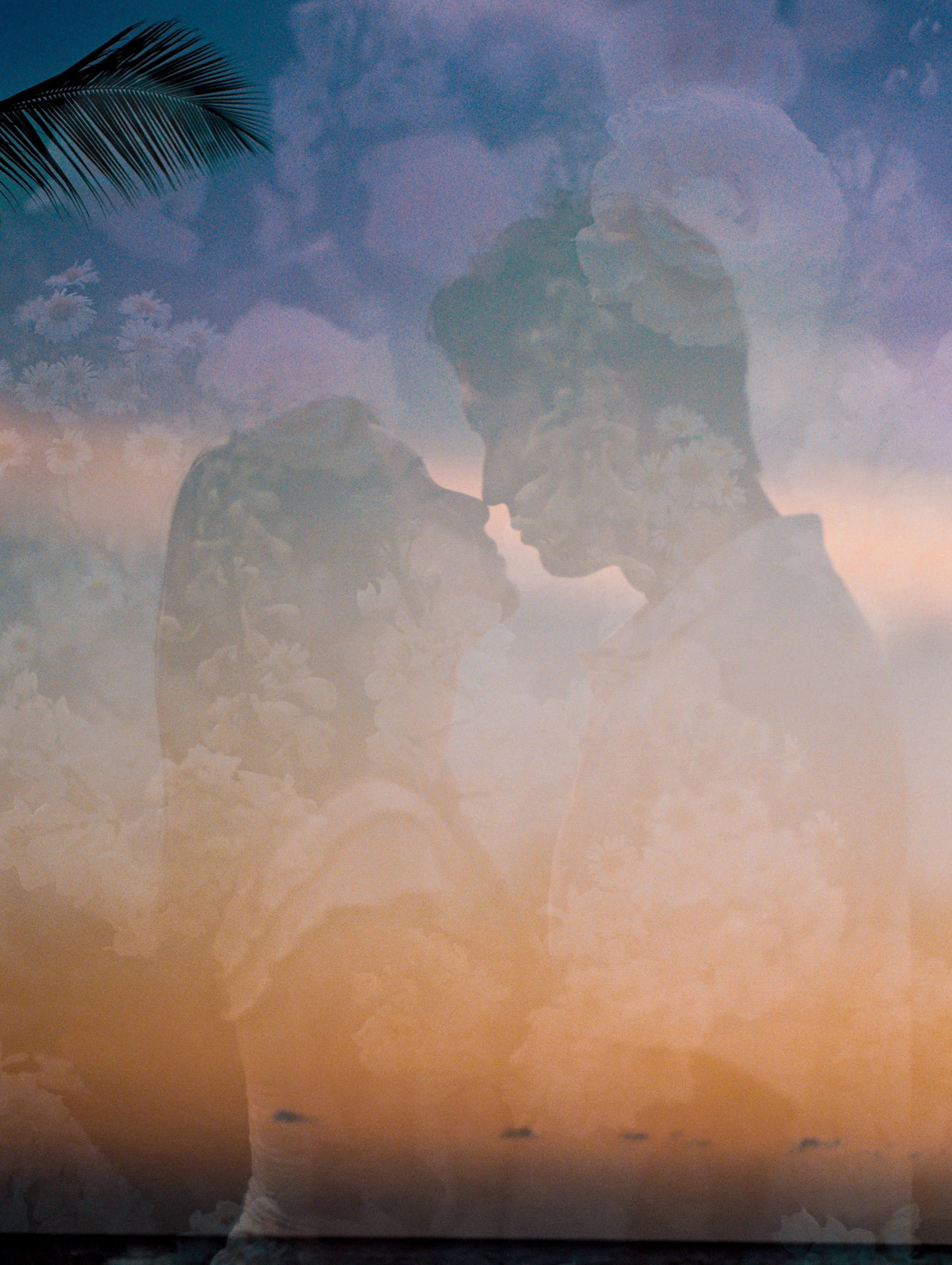 Hawaii film engagement session at sunset