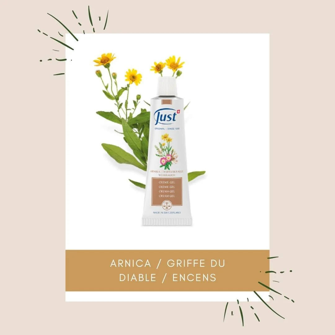 #produitsdequalit&eacute; JUST

Dimanche, jour de pr&eacute;sentation de produit JUST ☺

Deuxi&egrave;me cr&egrave;me th&eacute;rapeutique qu'il faut imp&eacute;rativement avoir chez soi : la cr&egrave;me &agrave; l'Arnica.

Cette cr&egrave;me-gel ap