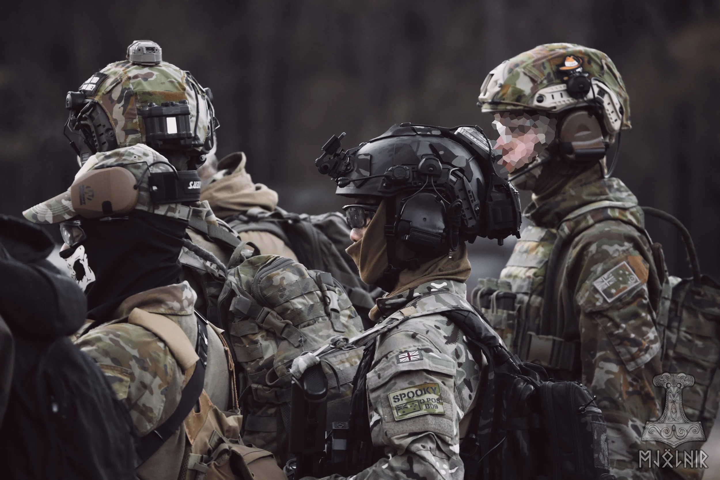 Gel ball milsim players in action at Operation White Tiger 2, a Mjolnir Gelsim event at Buccas Outpost QLD