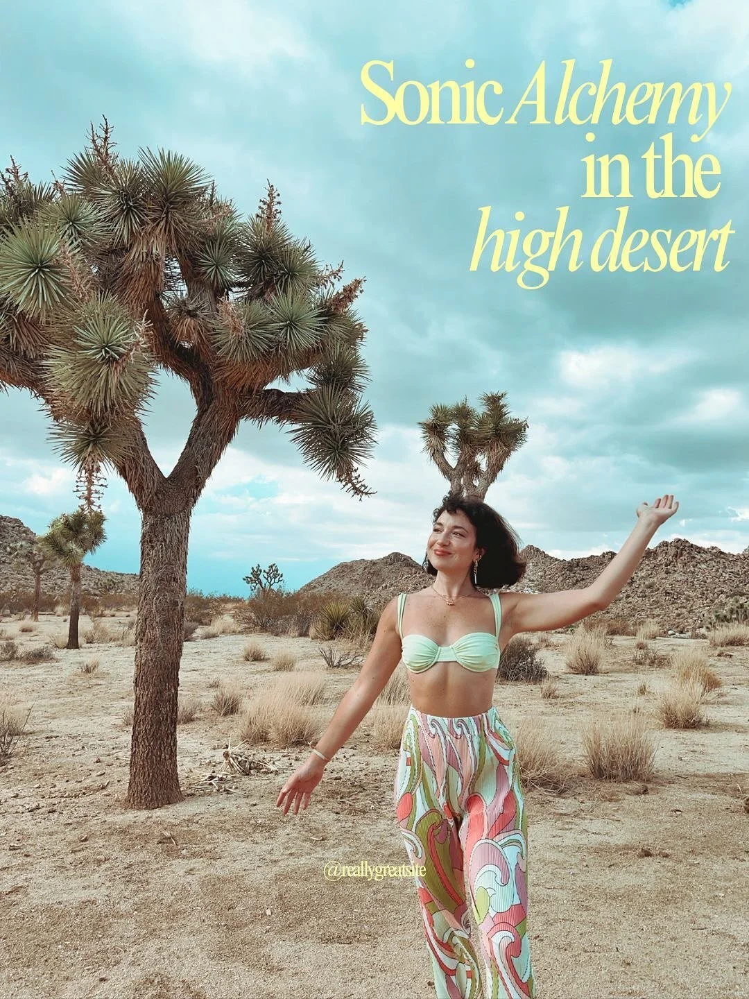 Join me for Sonic Immersion in Joshua Tree!

Feb 13-16th!

This 4 day heart-opening retreat will be held inside the desert vortex. Through sound immersions, breathwork, and ritual, we&rsquo;ll explore what it means to live from the frequency of love.