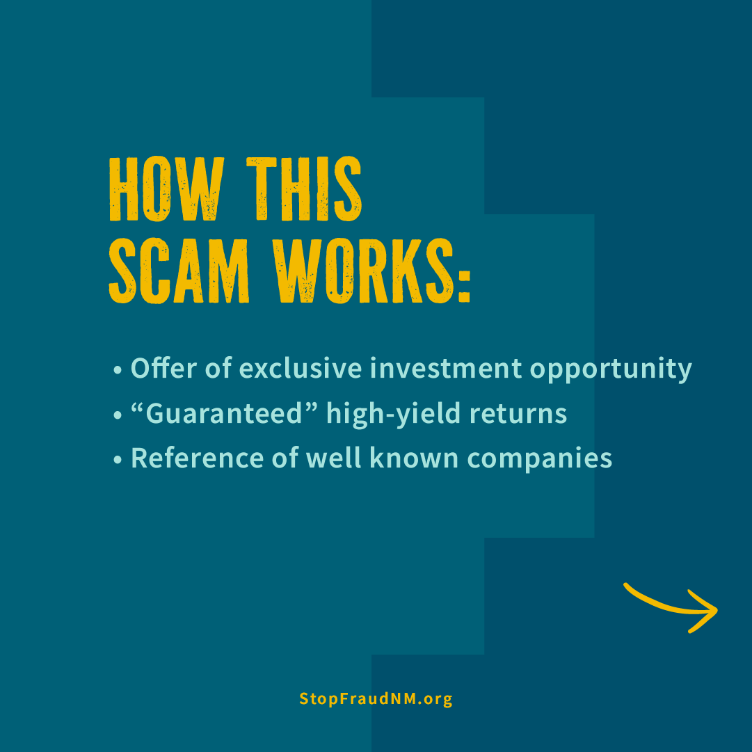 How this scam works: 