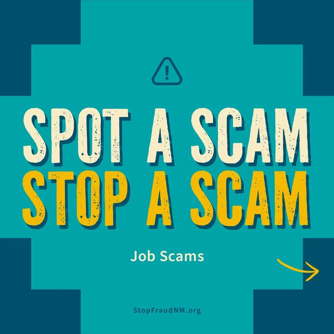 Looking for work? Scammers know it, and they&rsquo;re watching. 👀

Scams succeed in silence. They fail when people speak up. If something feels off, trust your instincts. 🗣️

STOP &bull; VERIFY &bull; REPORT 🛑

#ZiaCU #CUANM #FraudAwareness #Finan