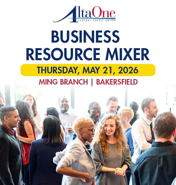 Business Resource Mixer | AltaOne Ming Branch | Thursday, May 21, 2026 | 6:00PM–7:30 PM