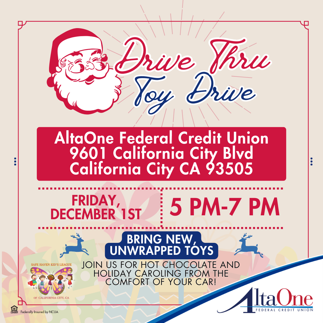 California City Drive Thru Toy Drive AltaOne FCU