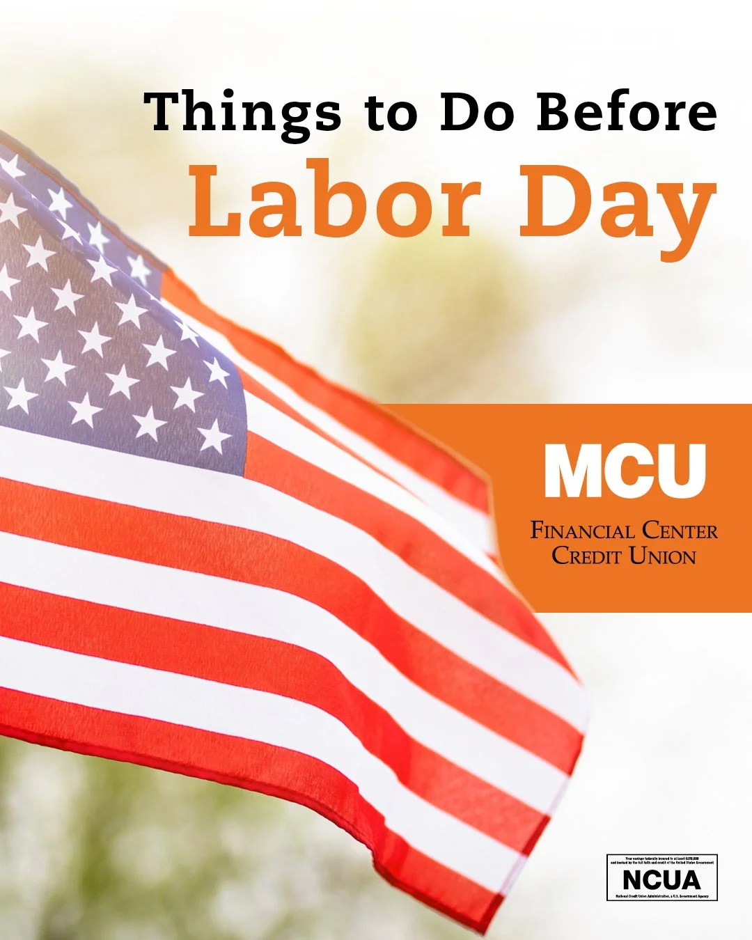 As summer comes to a close, take a few minutes to give your finances a seasonal refresh! 🍂 Small steps now can help you head into fall feeling confident and prepared. Here are five things to do before Labor Day:

&bull;	Increase savings by 1%
&bull;